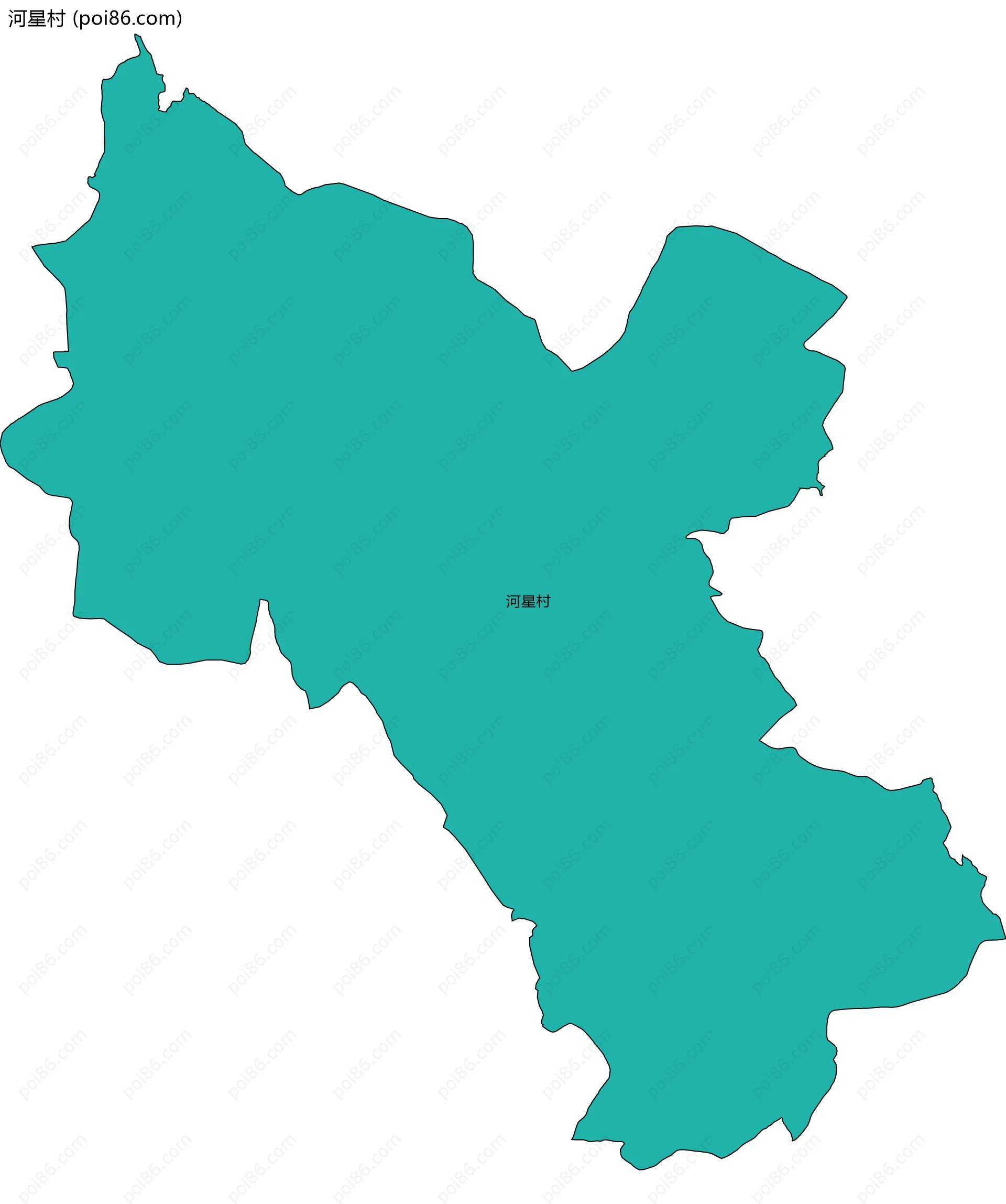 河星村边界地图