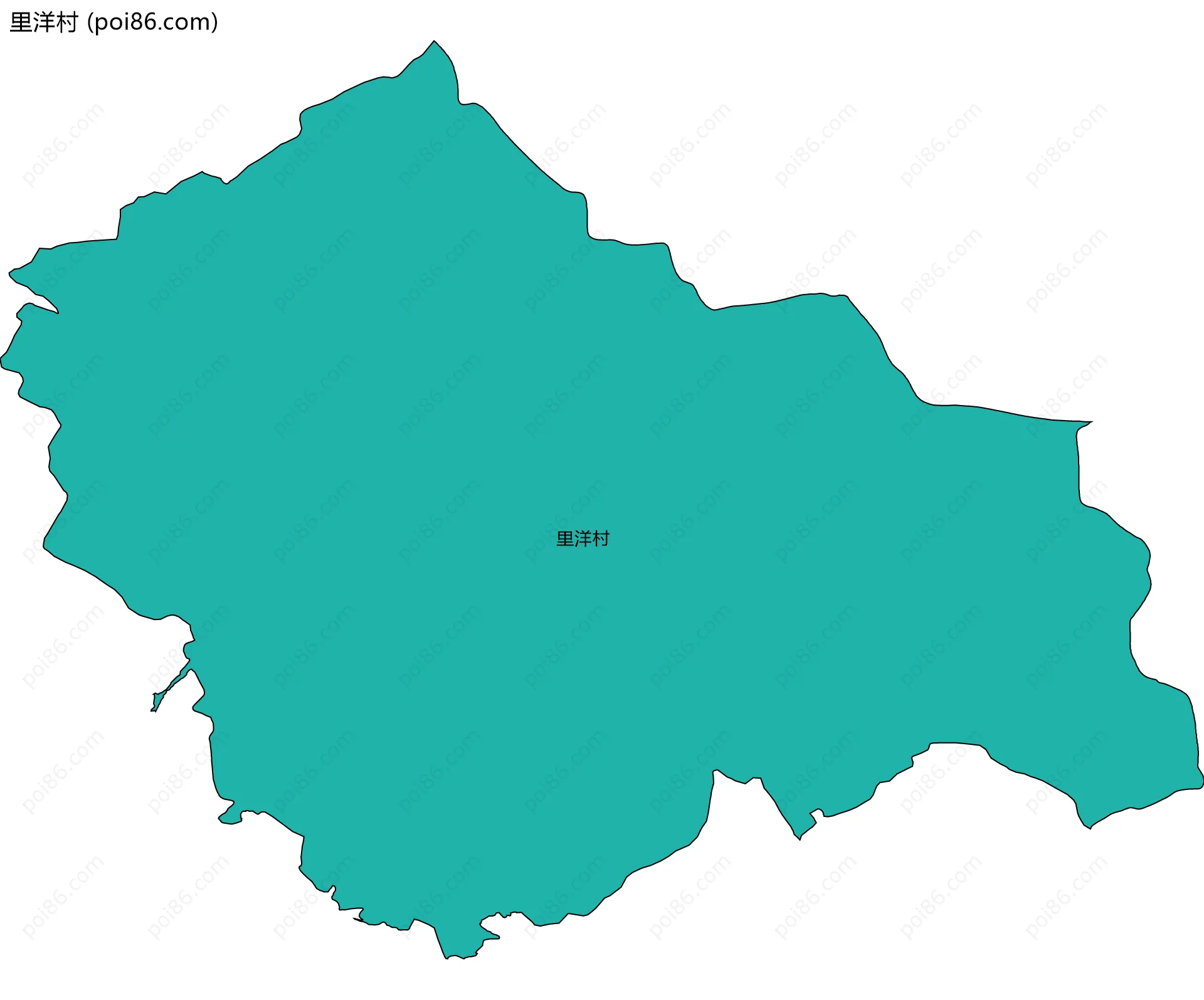 里洋村边界地图
