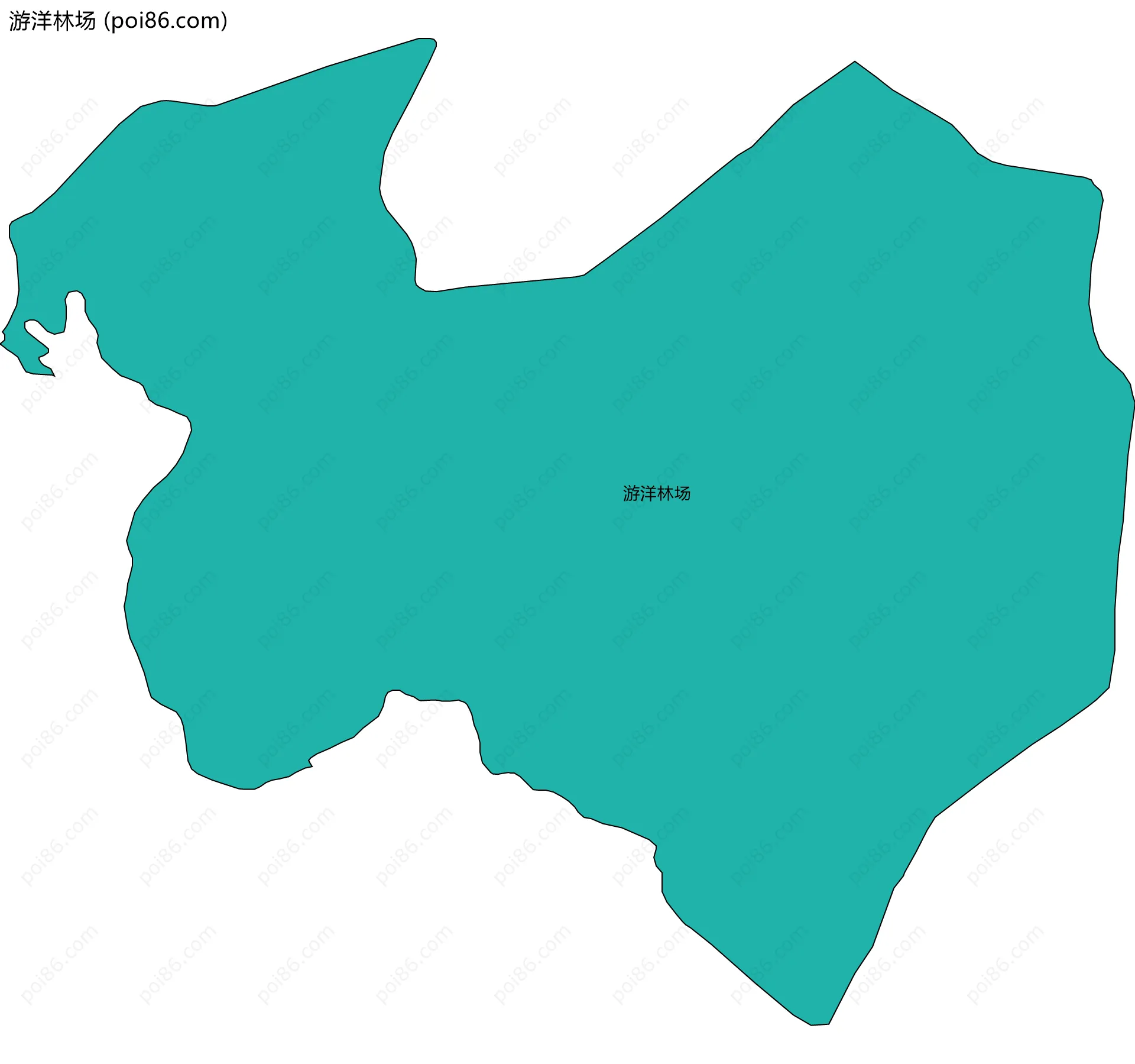 游洋林场边界地图