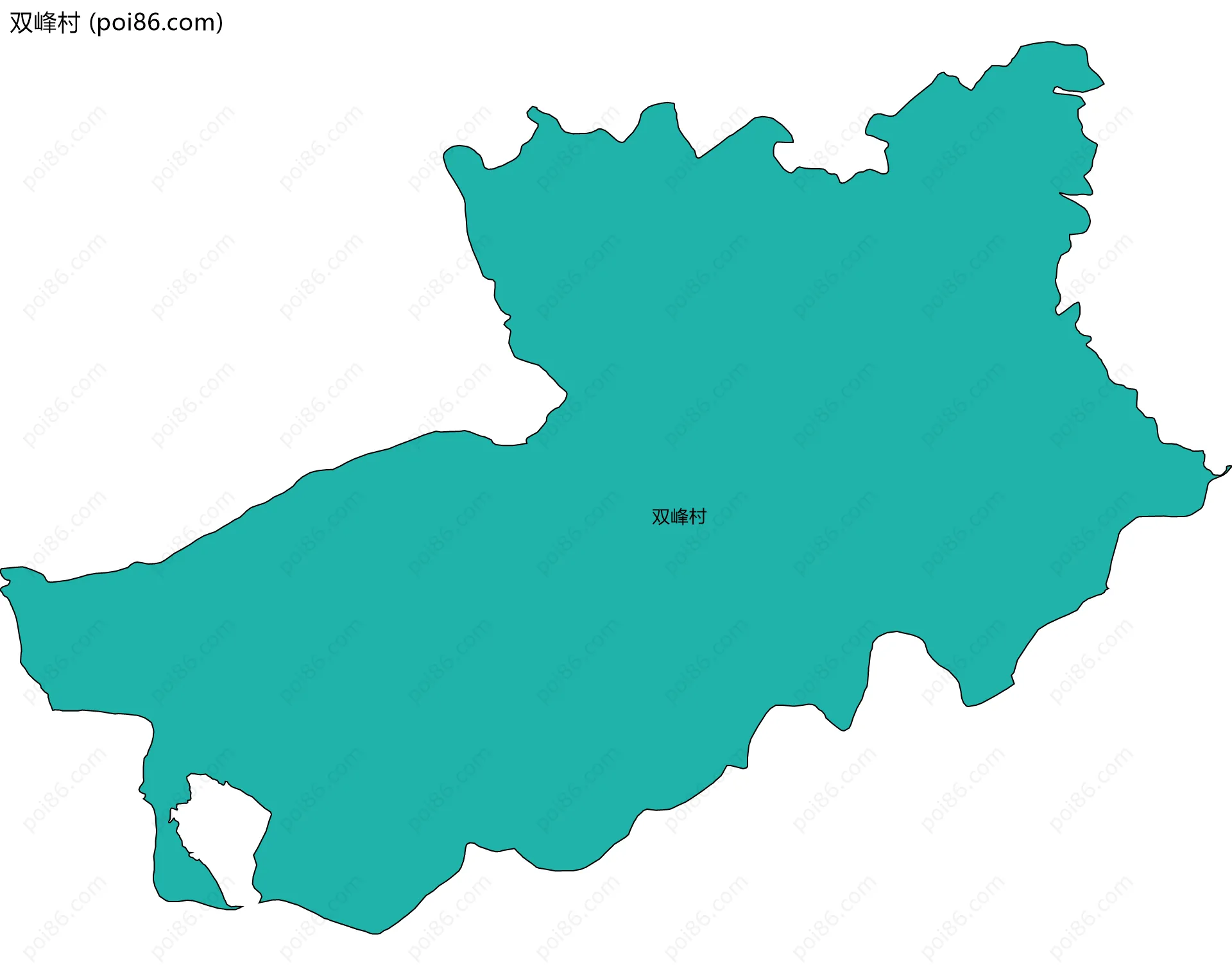 双峰村边界地图