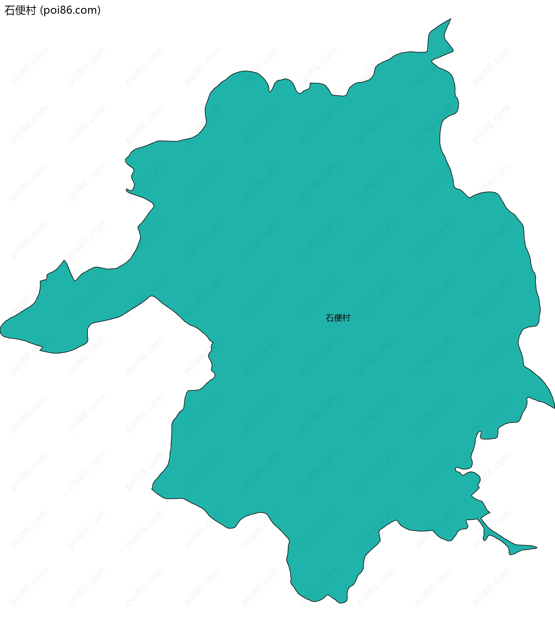 石便村边界地图