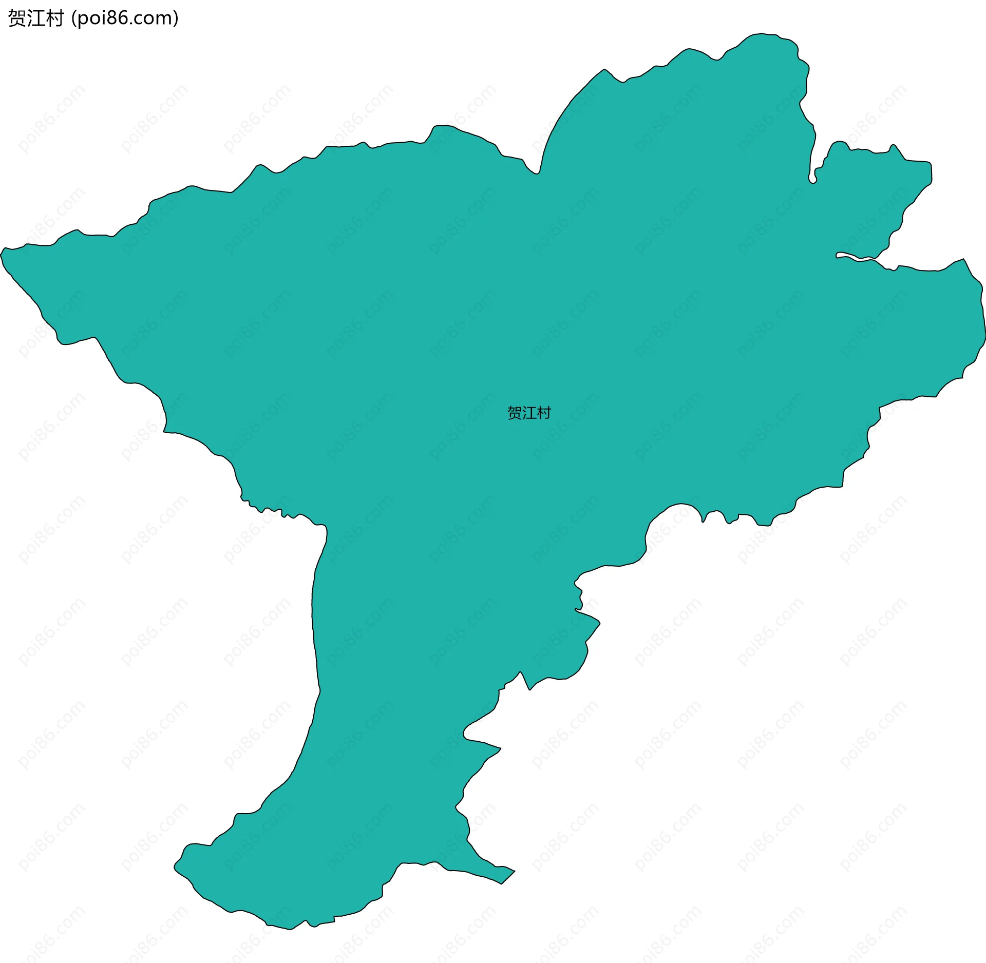 贺江村边界地图