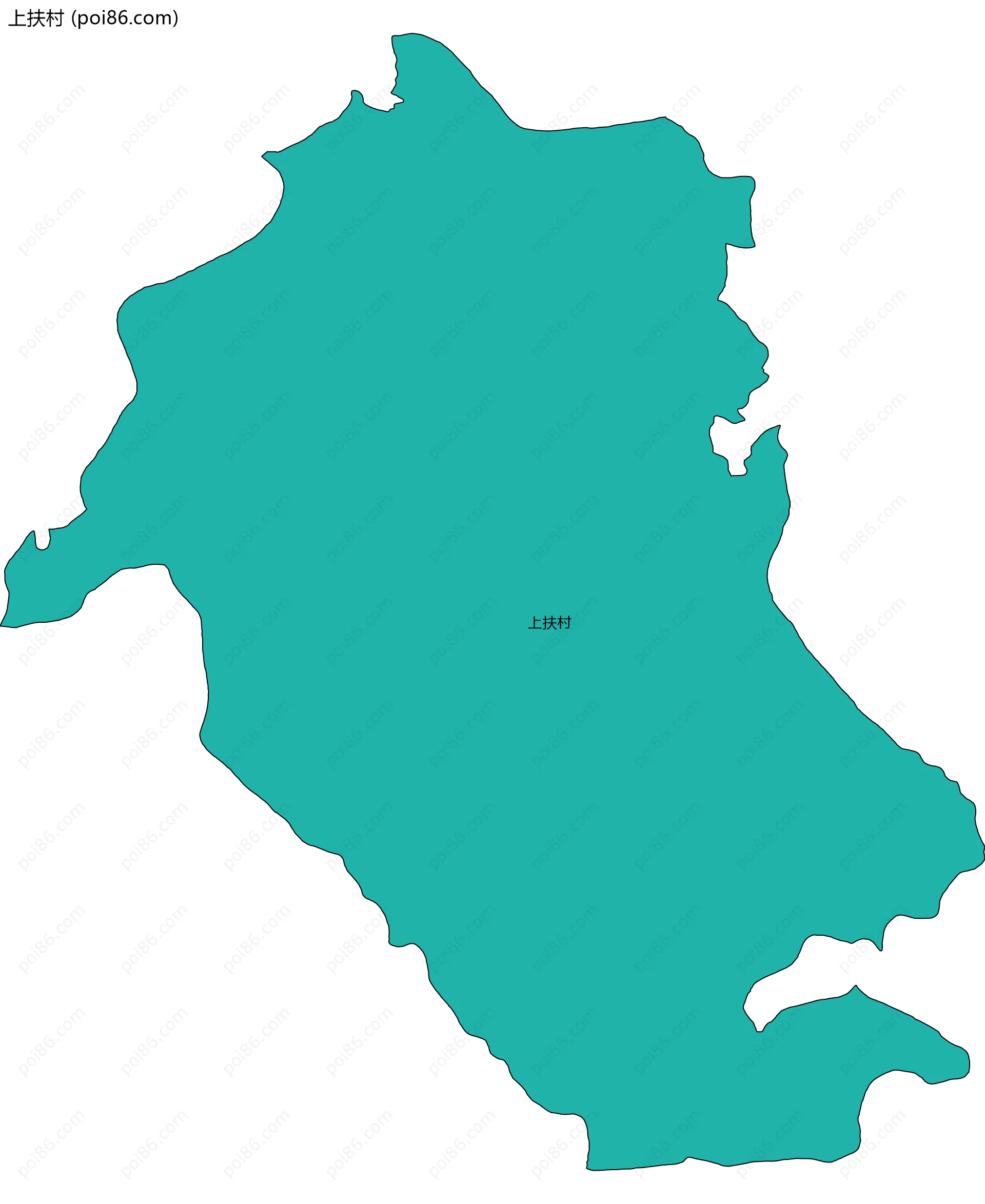 上扶村边界地图