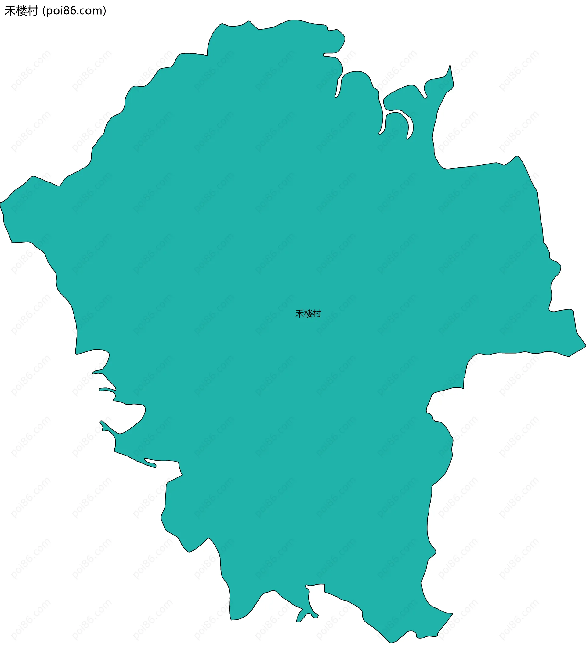 禾楼村边界地图