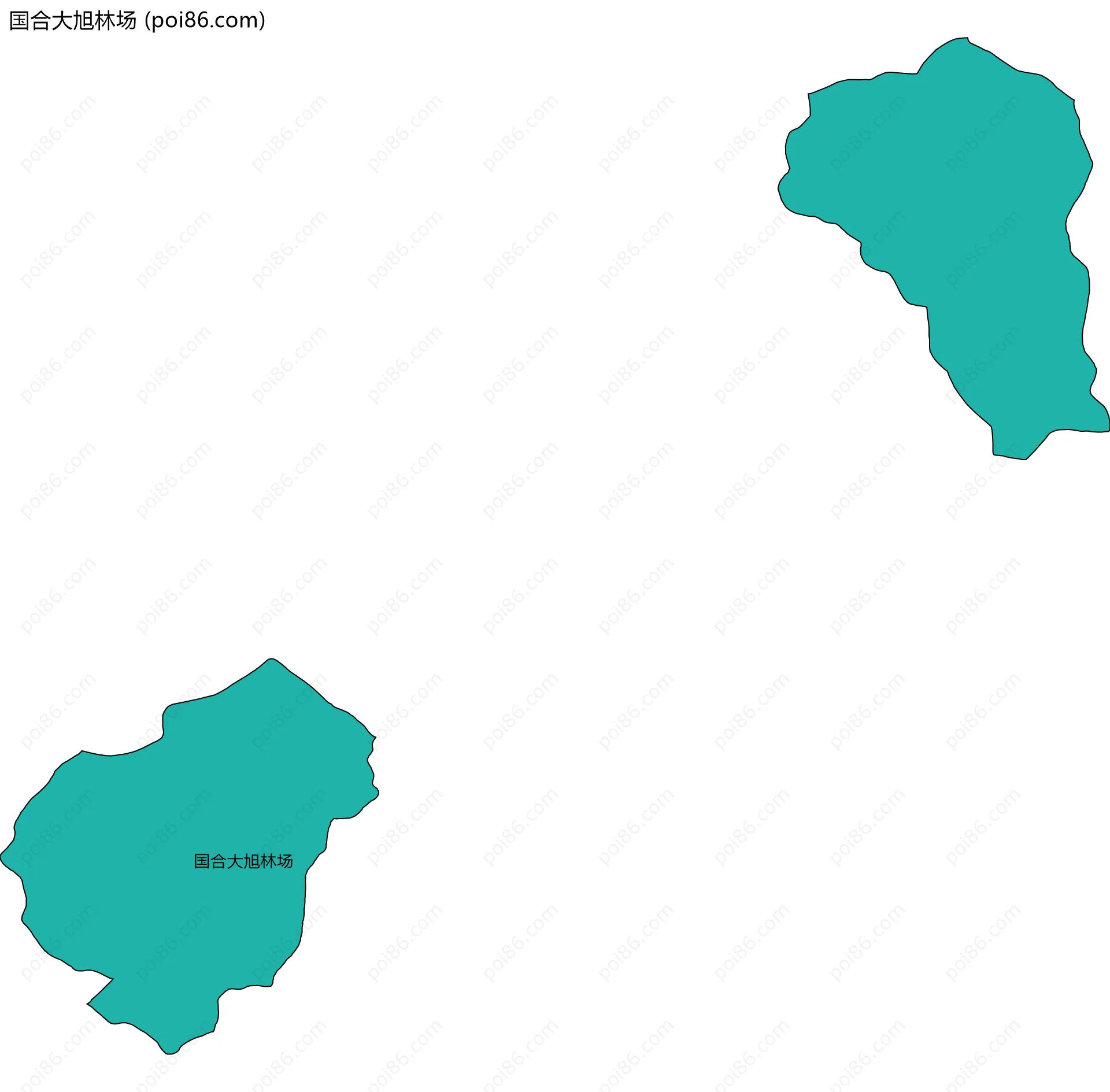 国合大旭林场边界地图