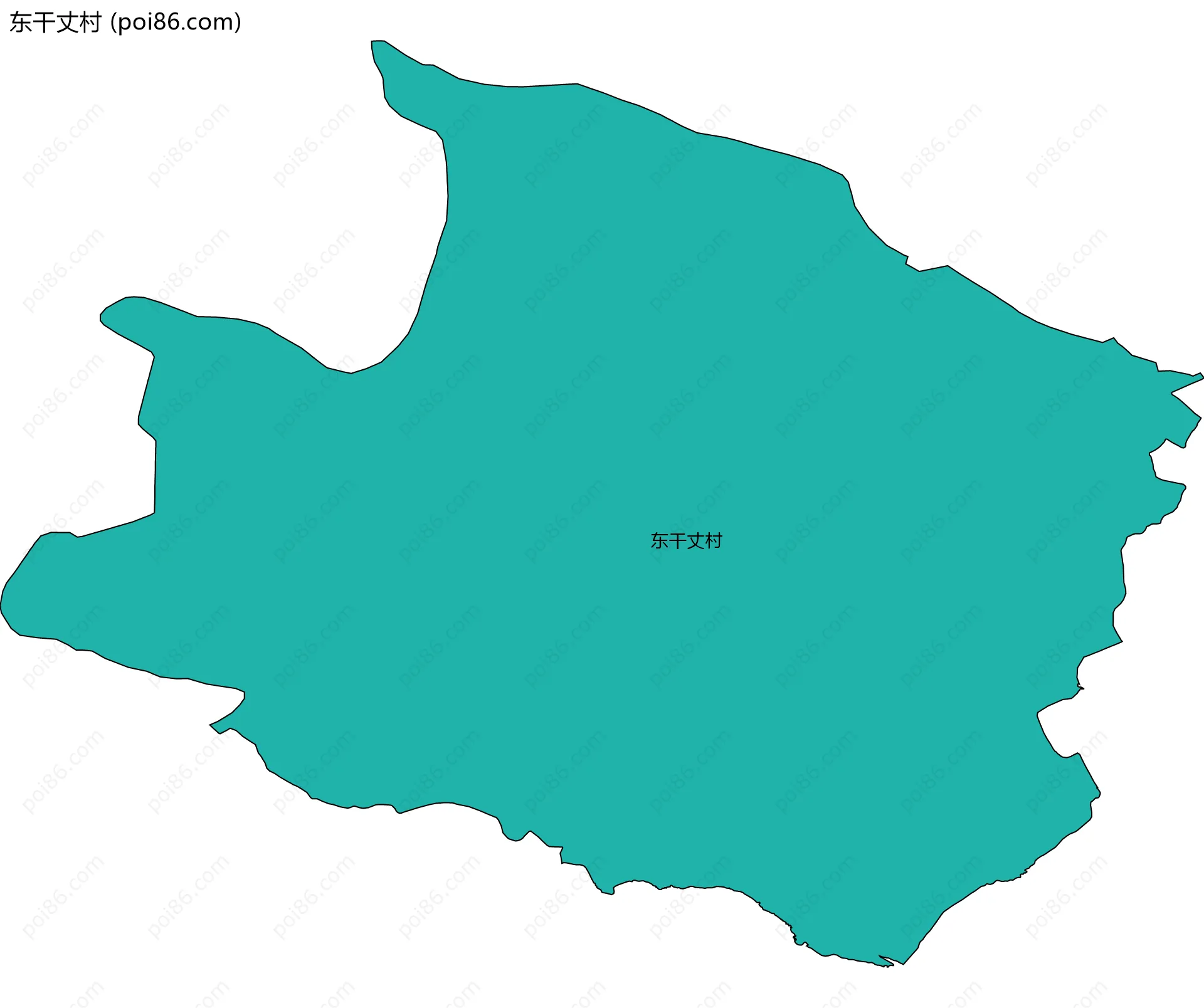 东干丈村边界地图