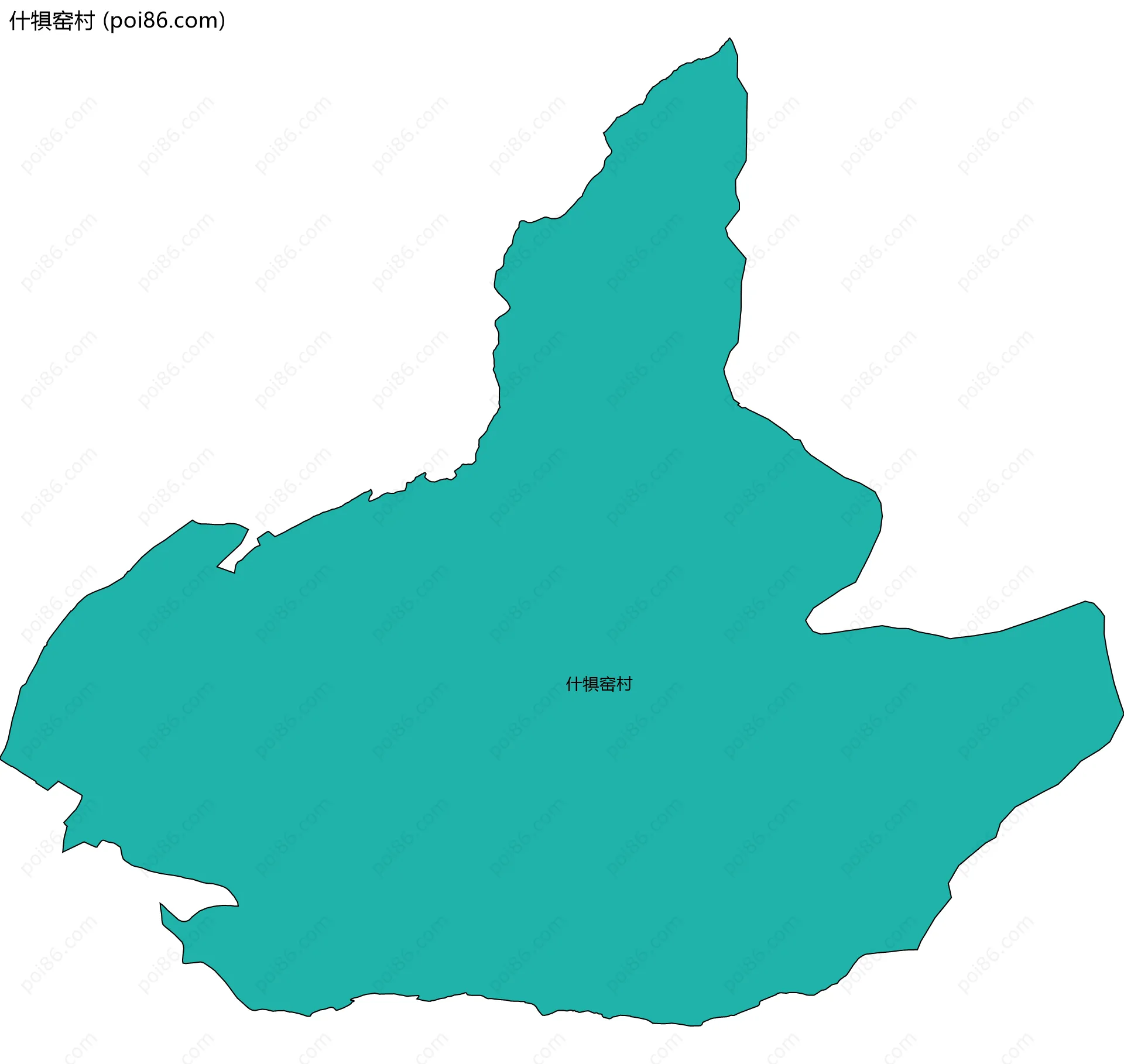 什犋窑村边界地图