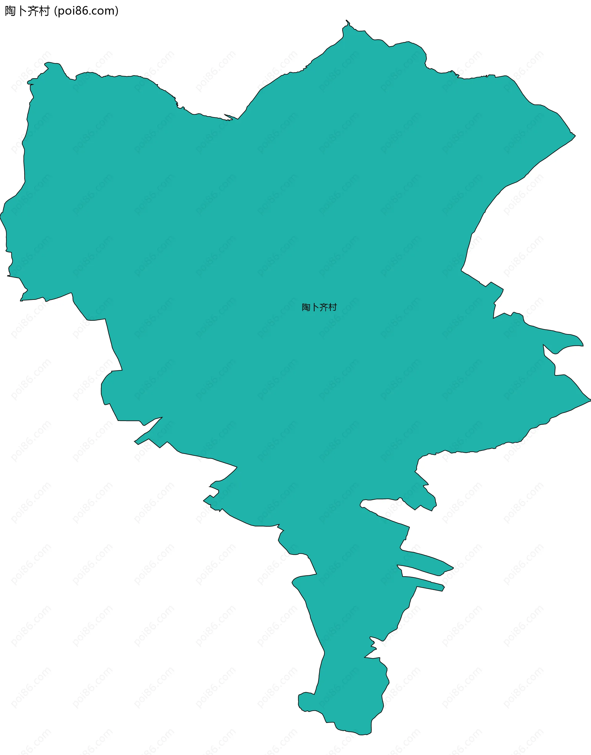 陶卜齐村边界地图