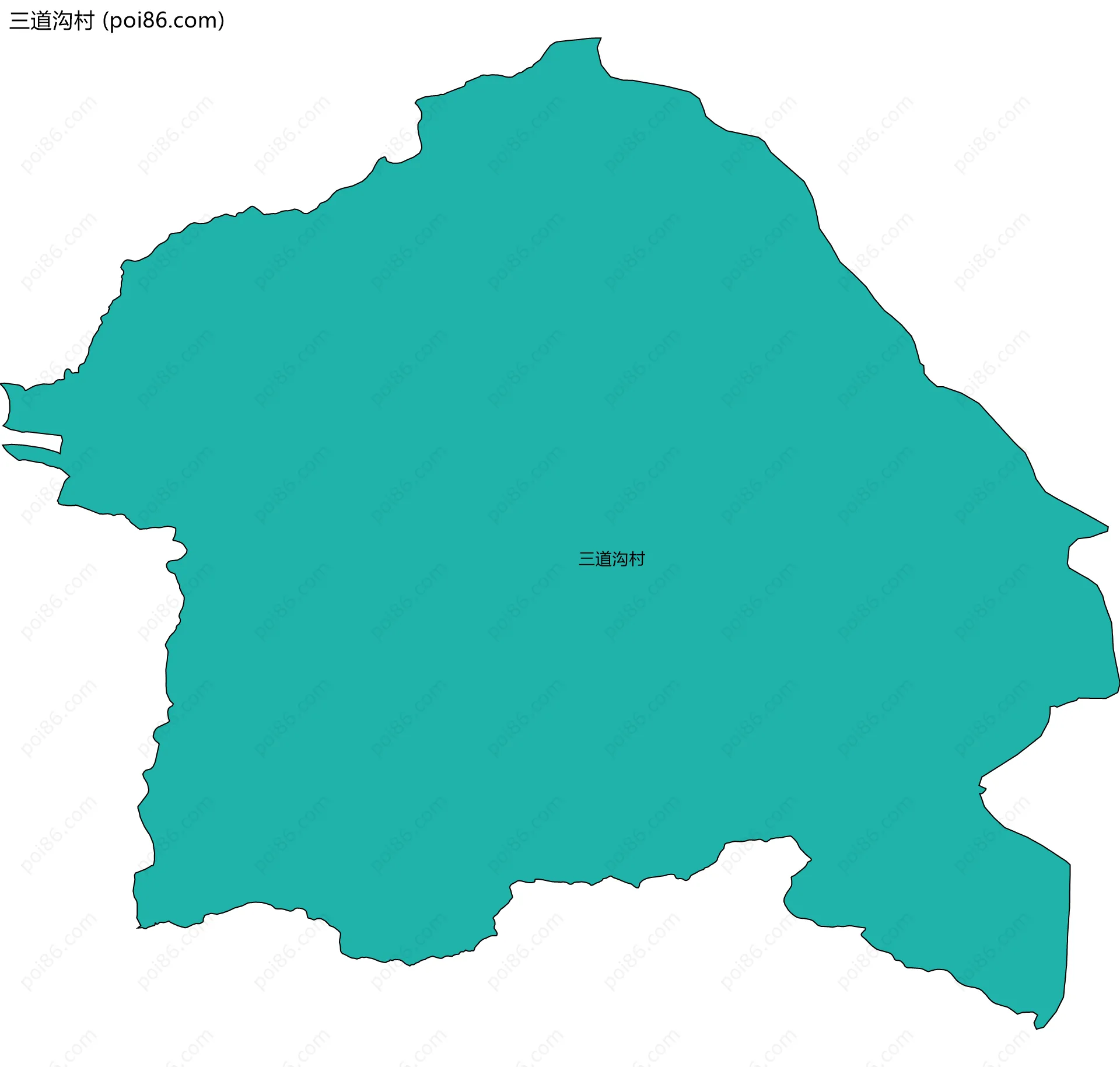 三道沟村边界地图