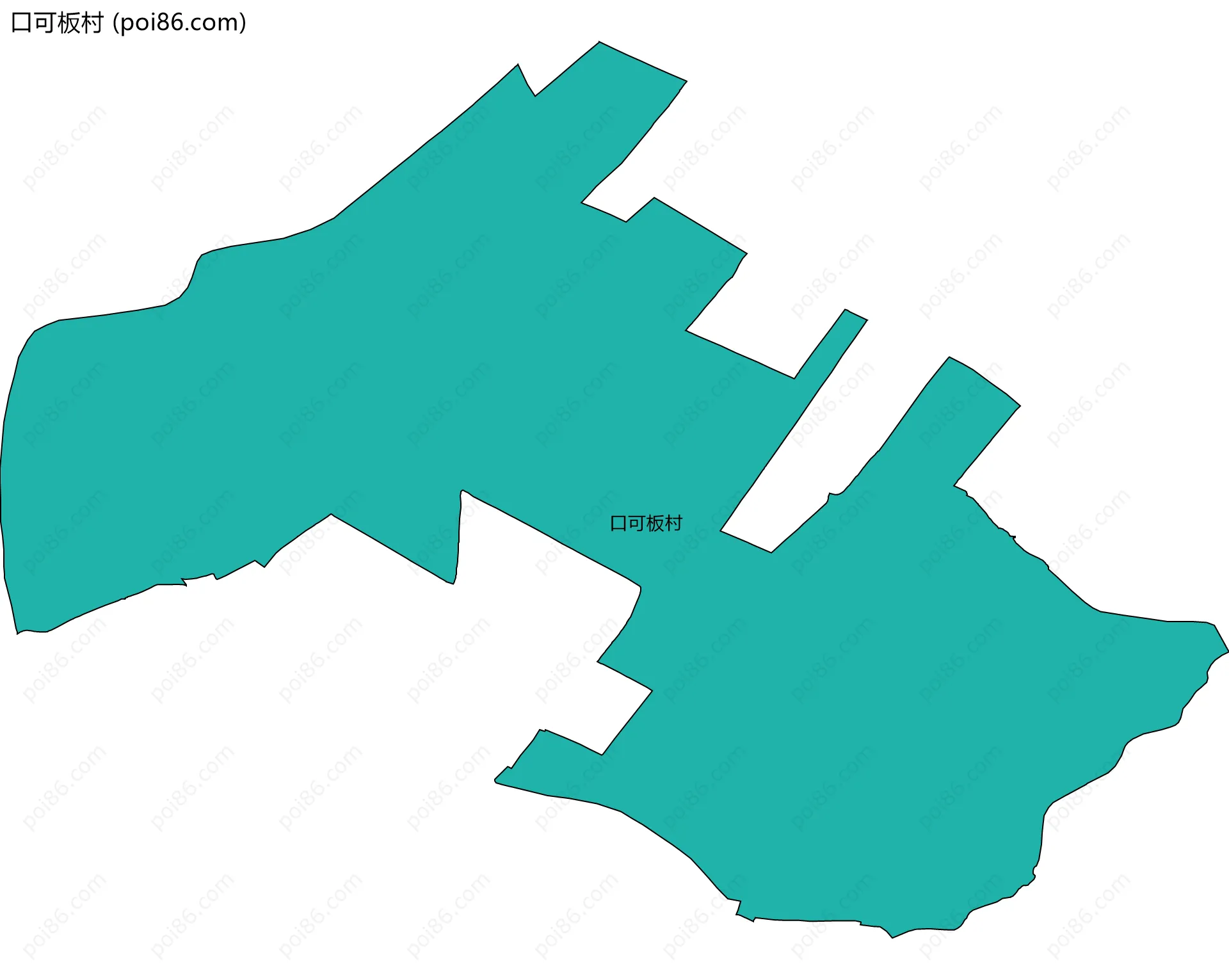 口可板村边界地图