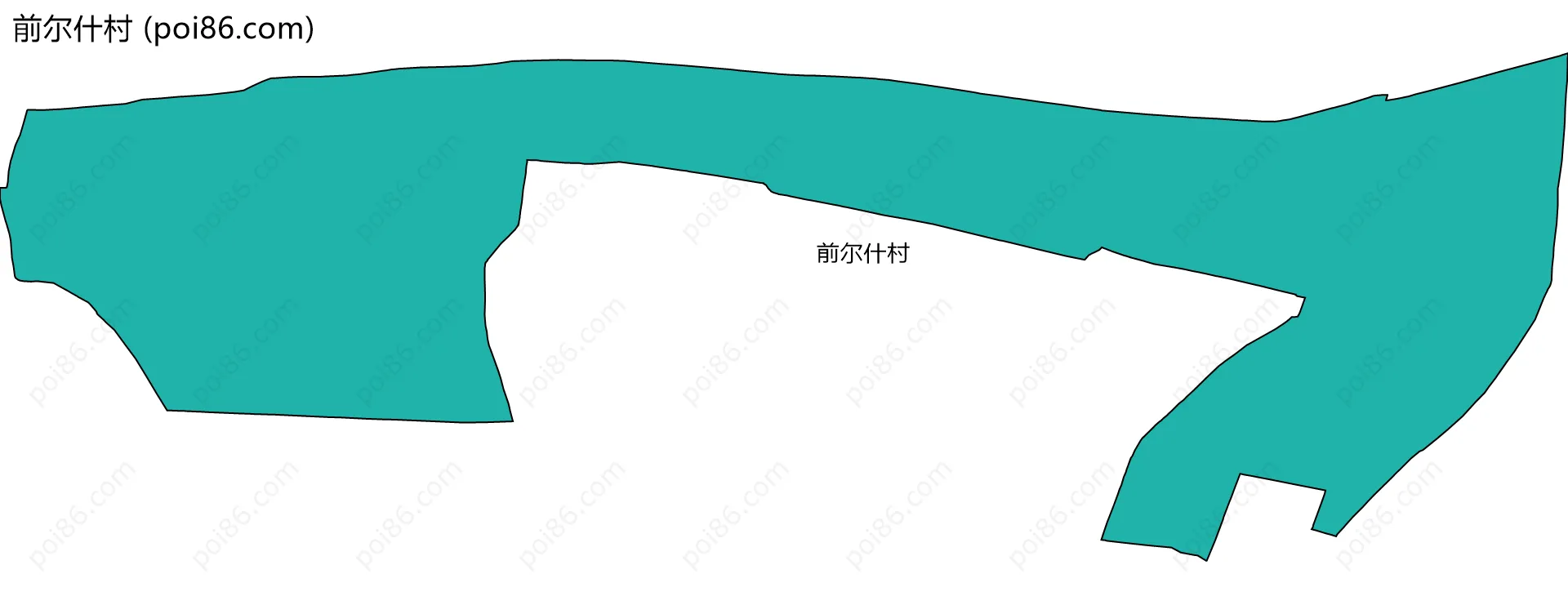 前尔什村边界地图
