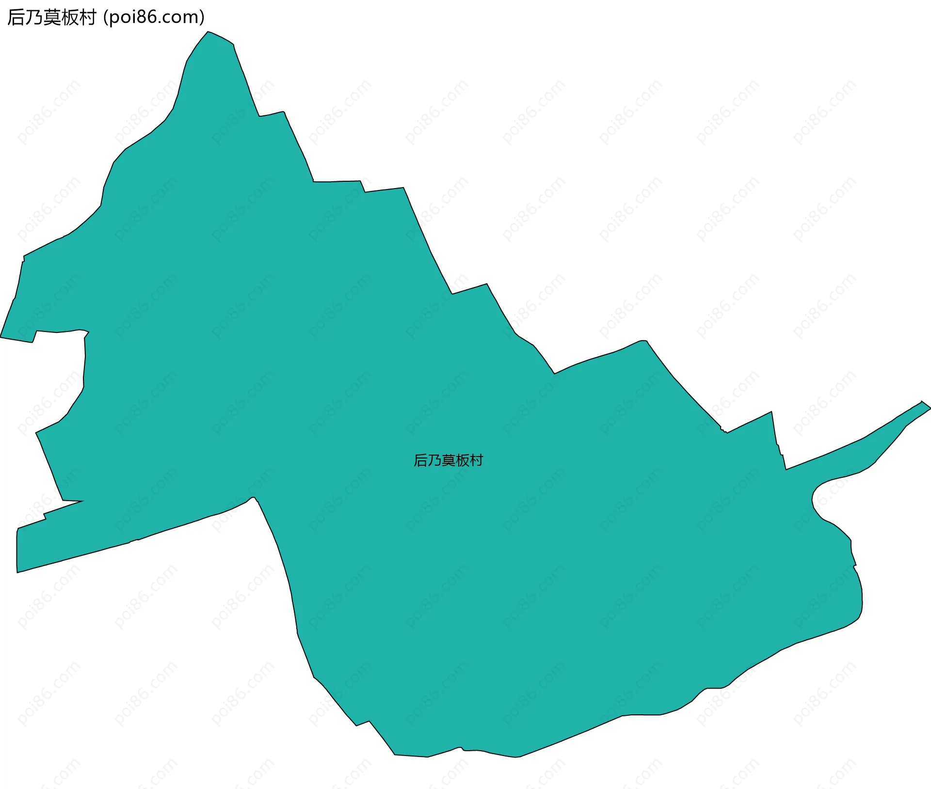 后乃莫板村边界地图