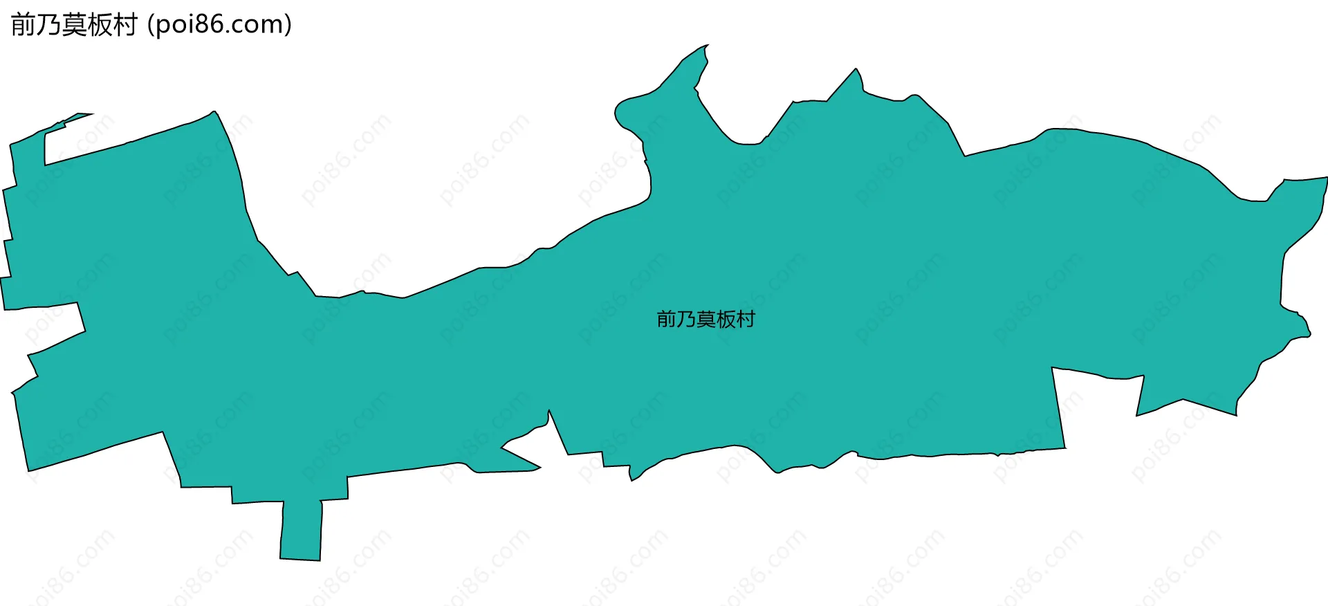 前乃莫板村边界地图