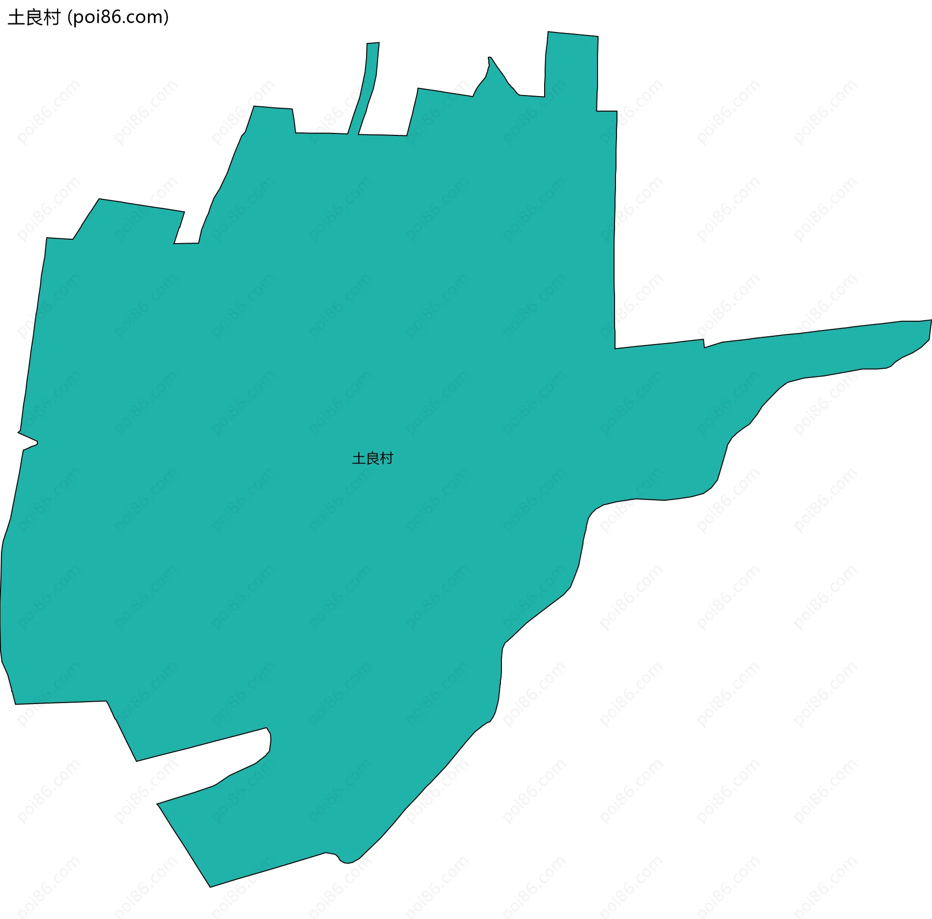 土良村边界地图