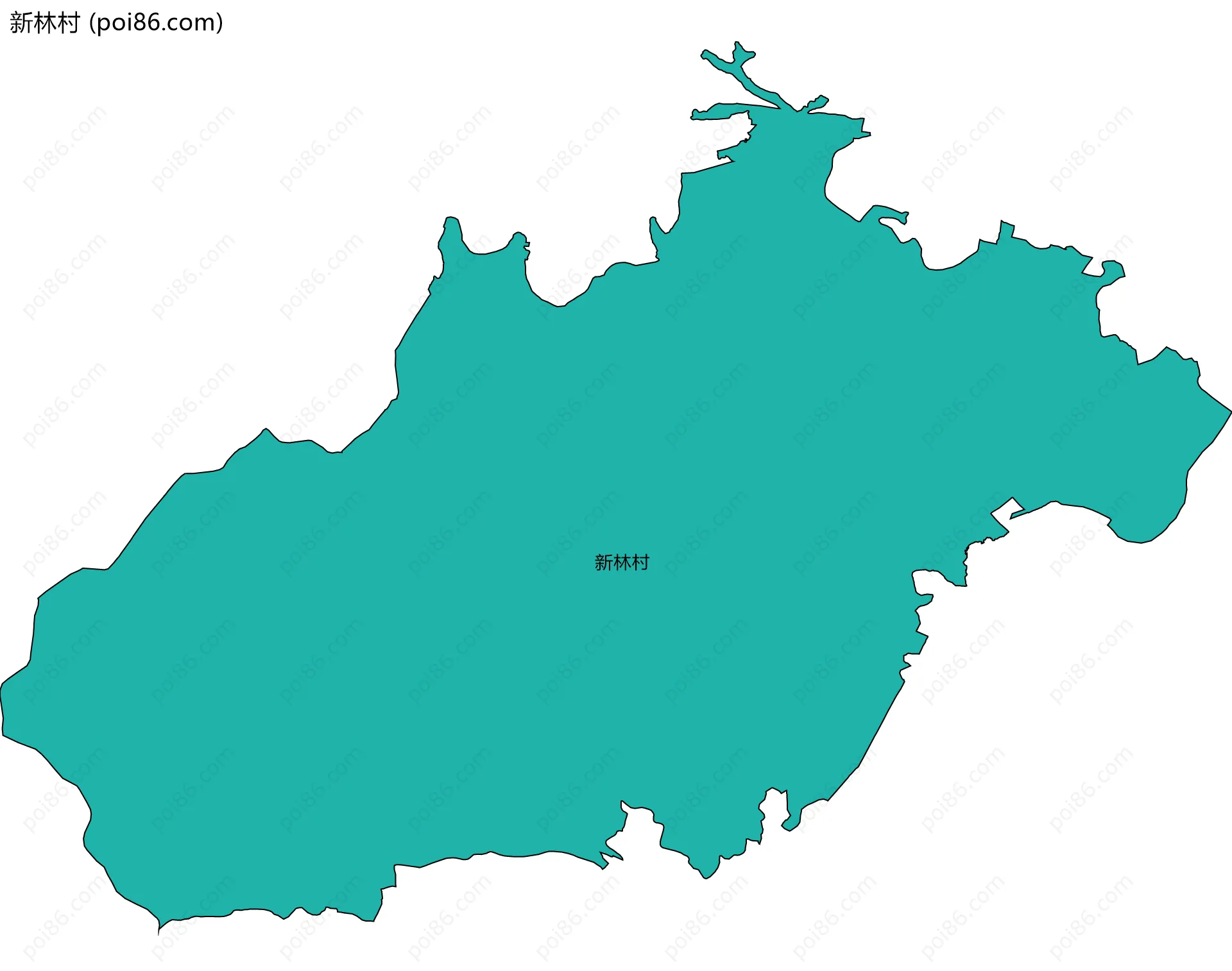 新林村边界地图