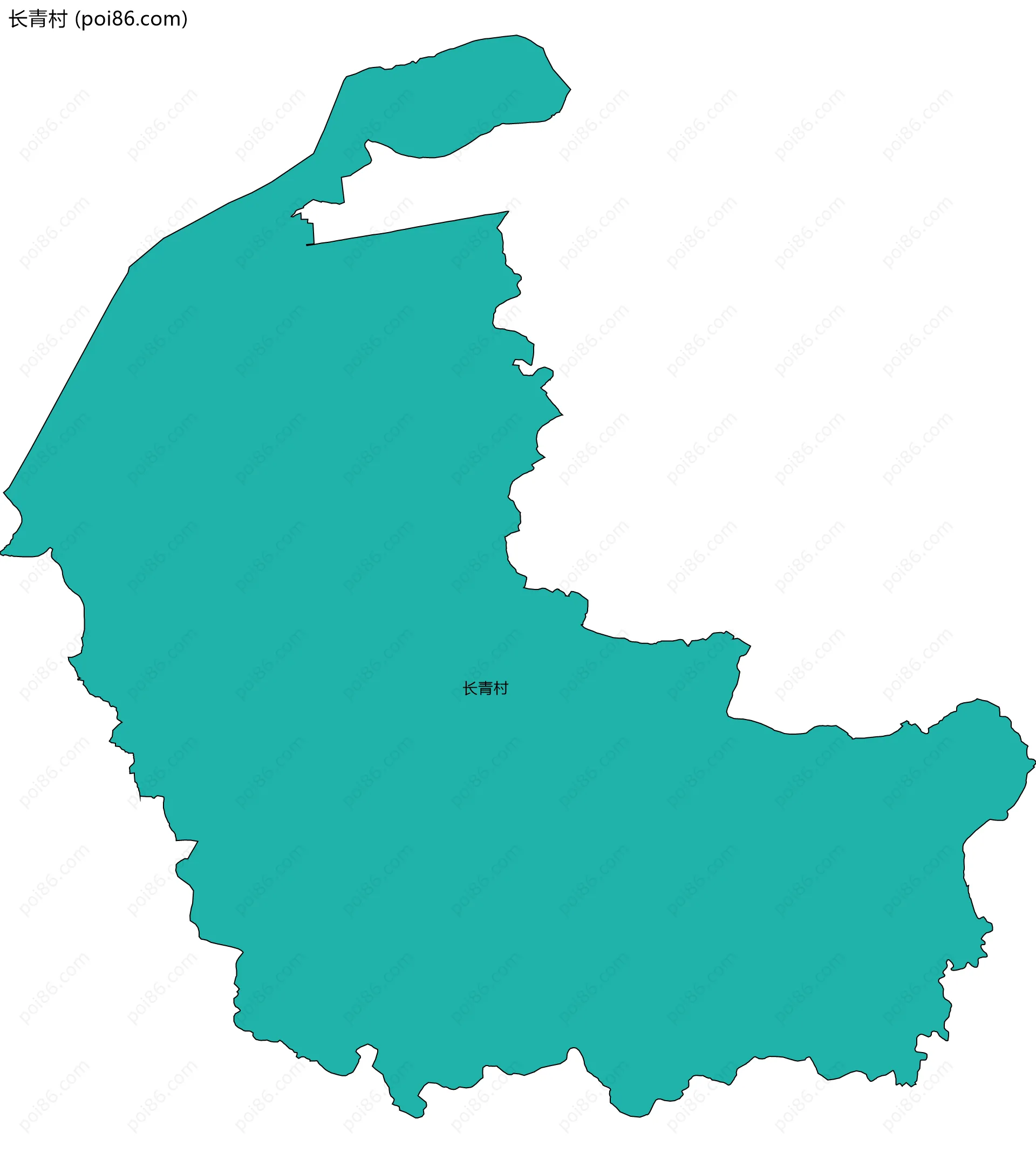 长青村边界地图