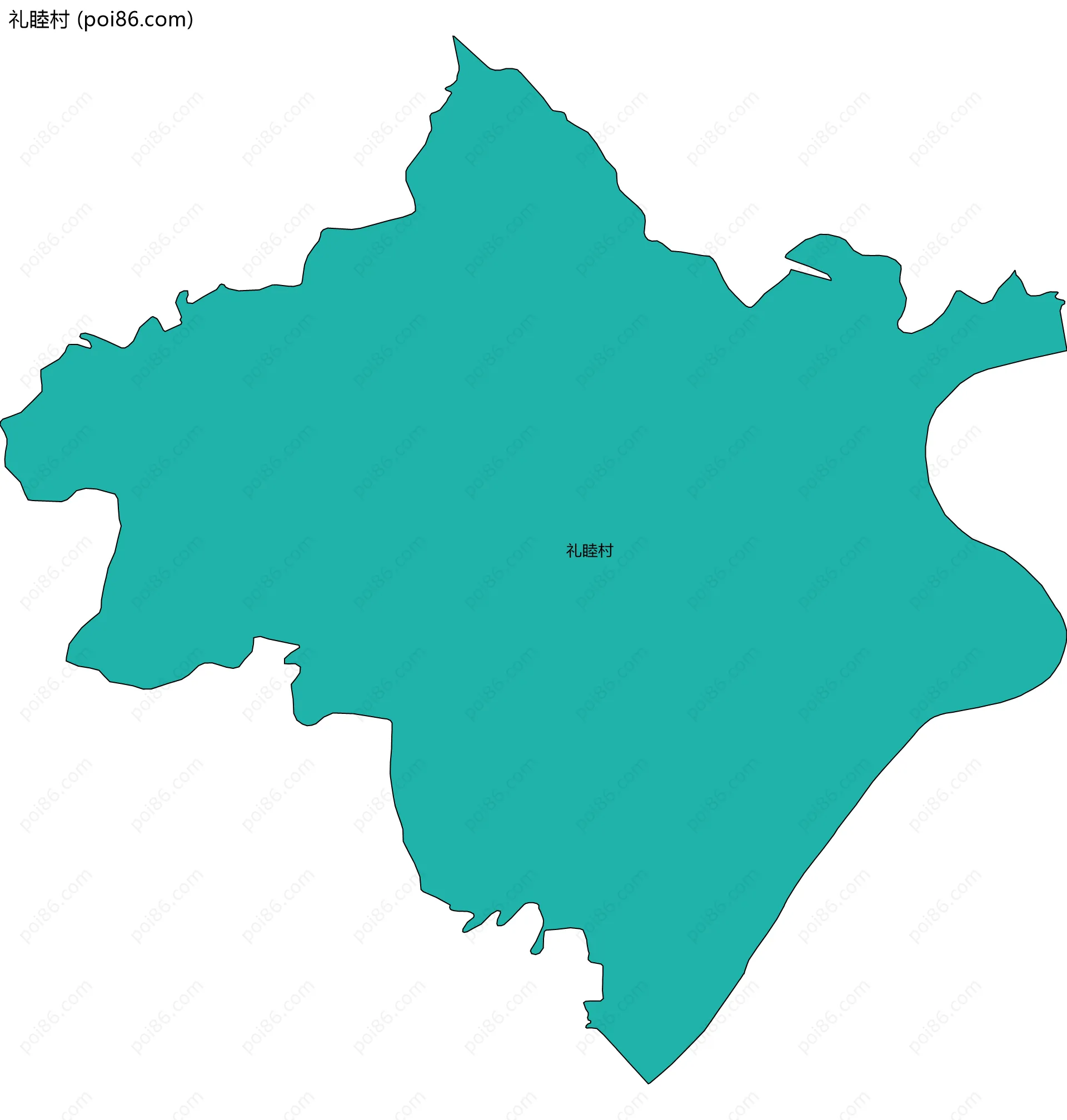 礼睦村边界地图