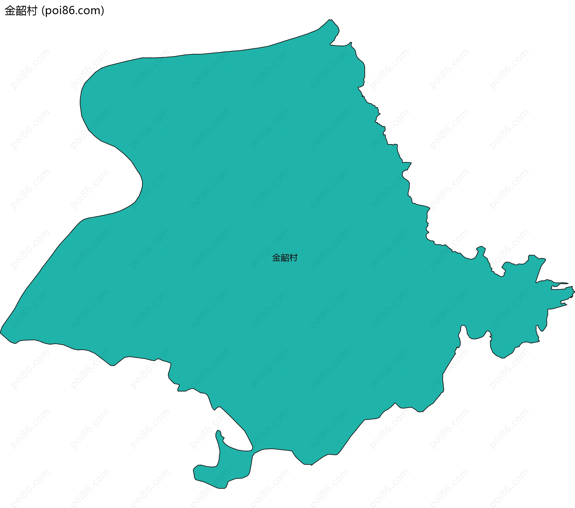 金韶村边界地图