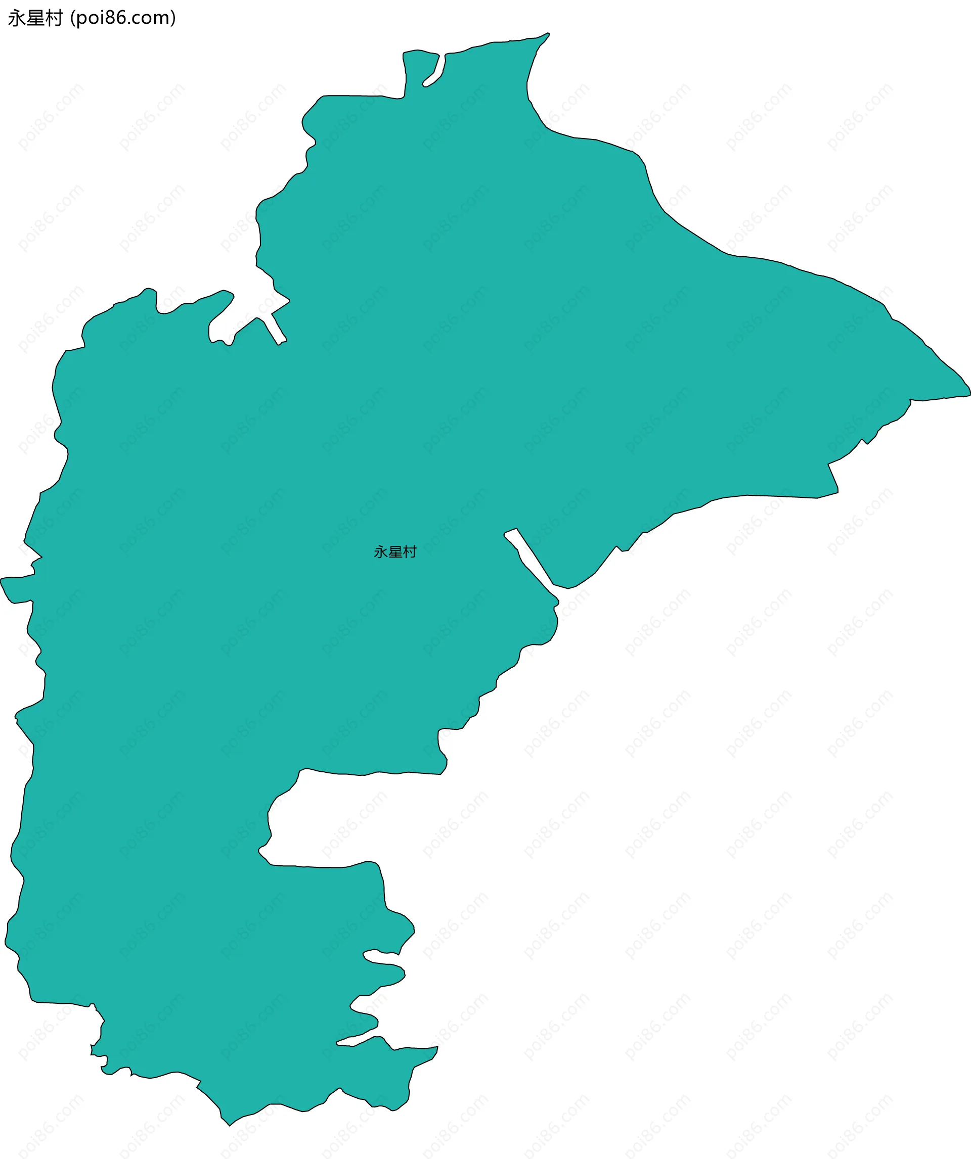 永星村边界地图