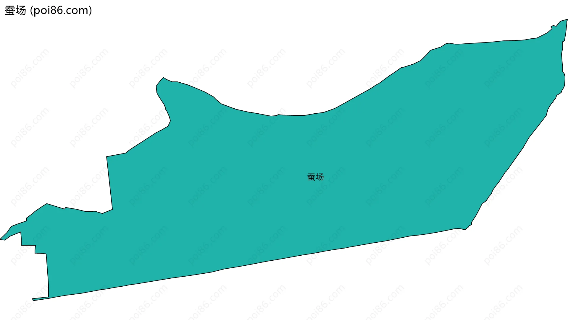 蚕场边界地图