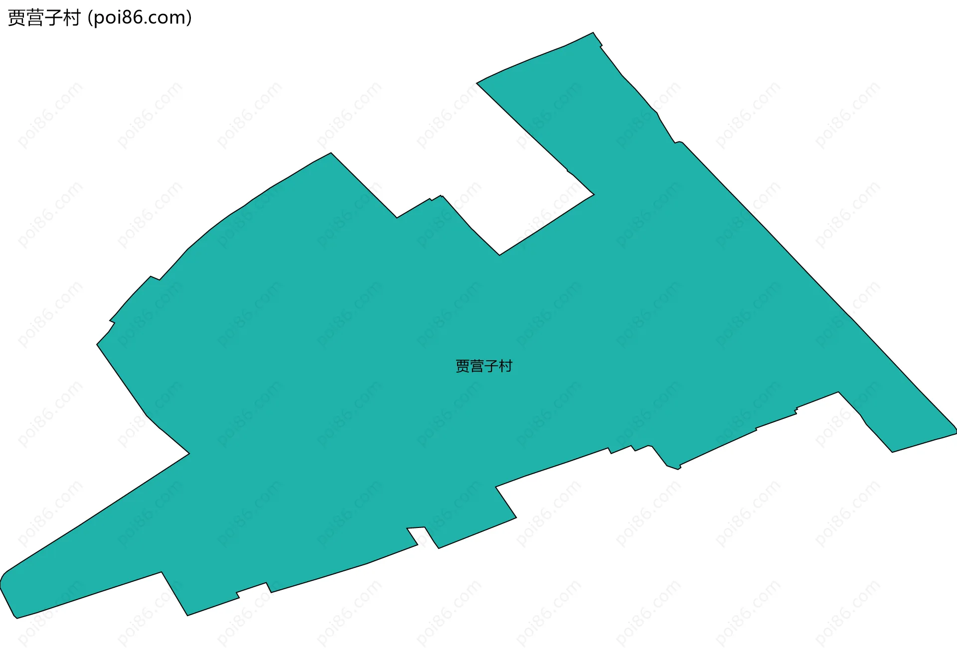 贾营子村边界地图