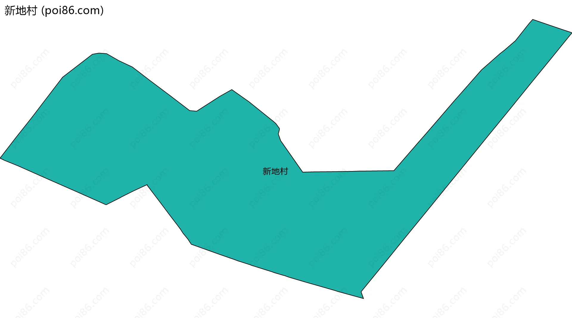 新地村边界地图