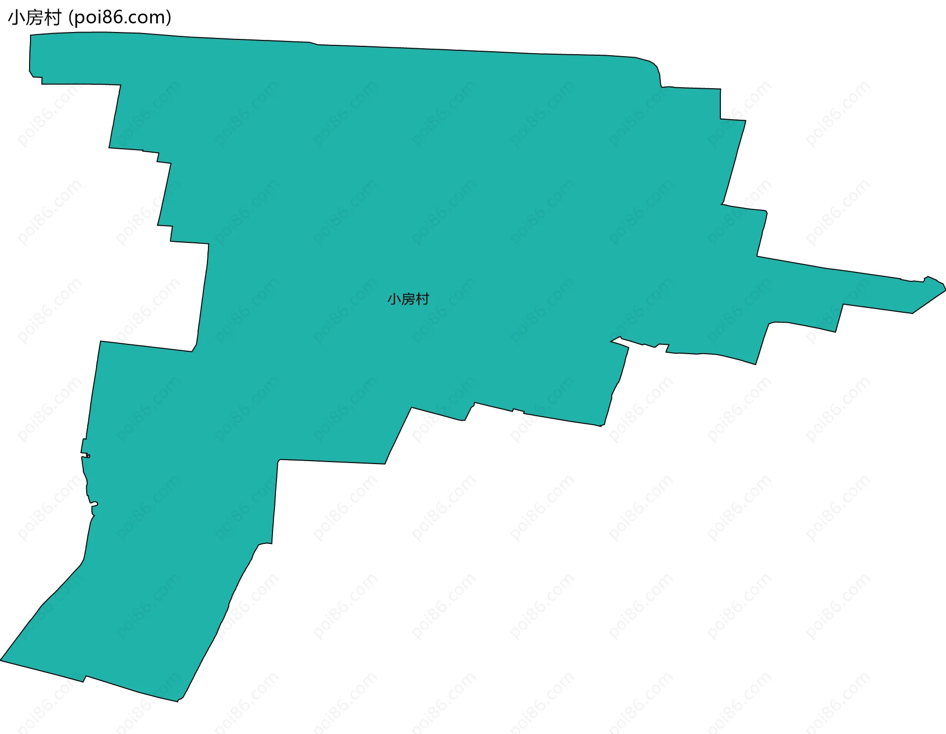 小房村边界地图