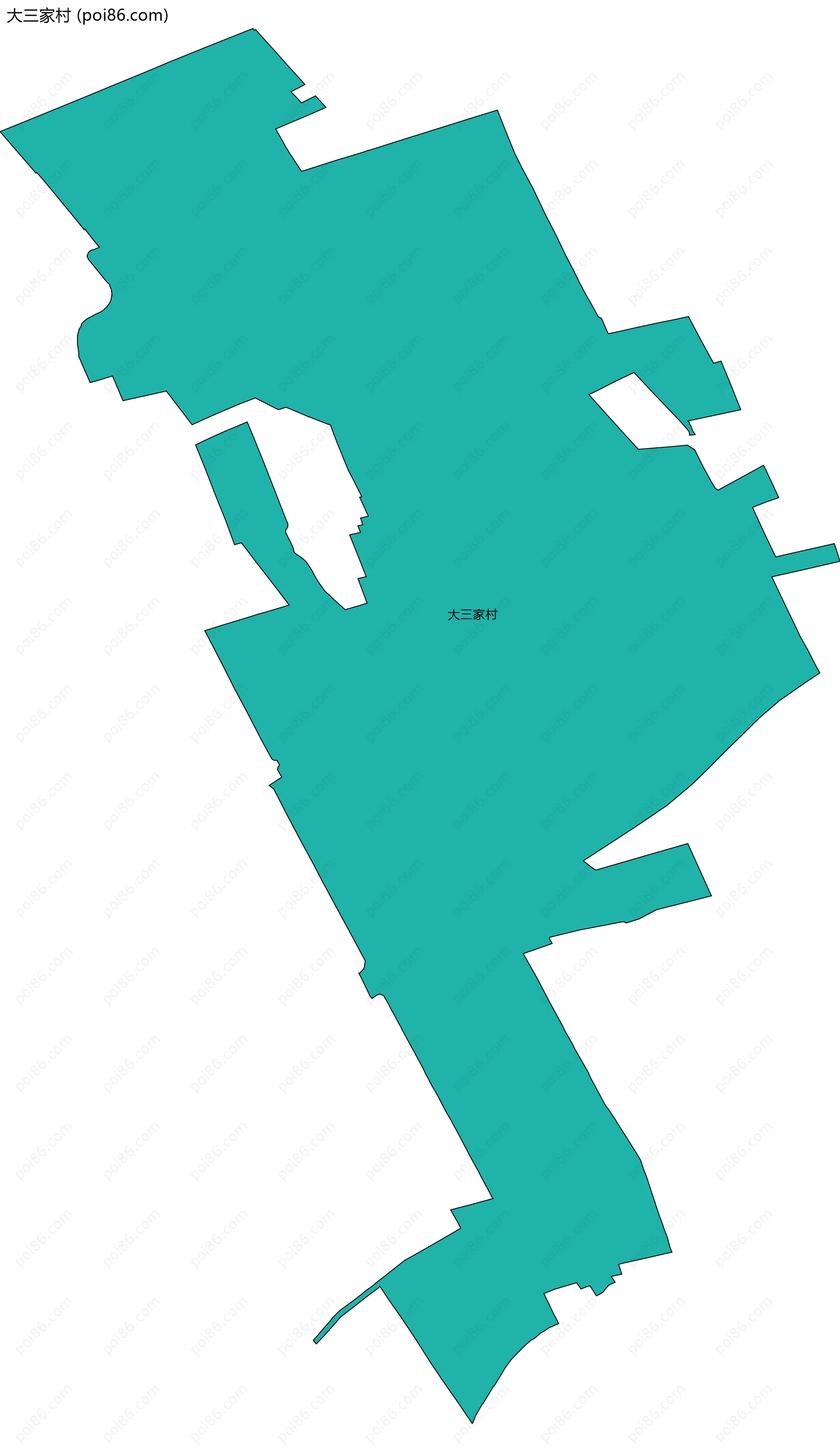 大三家村边界地图