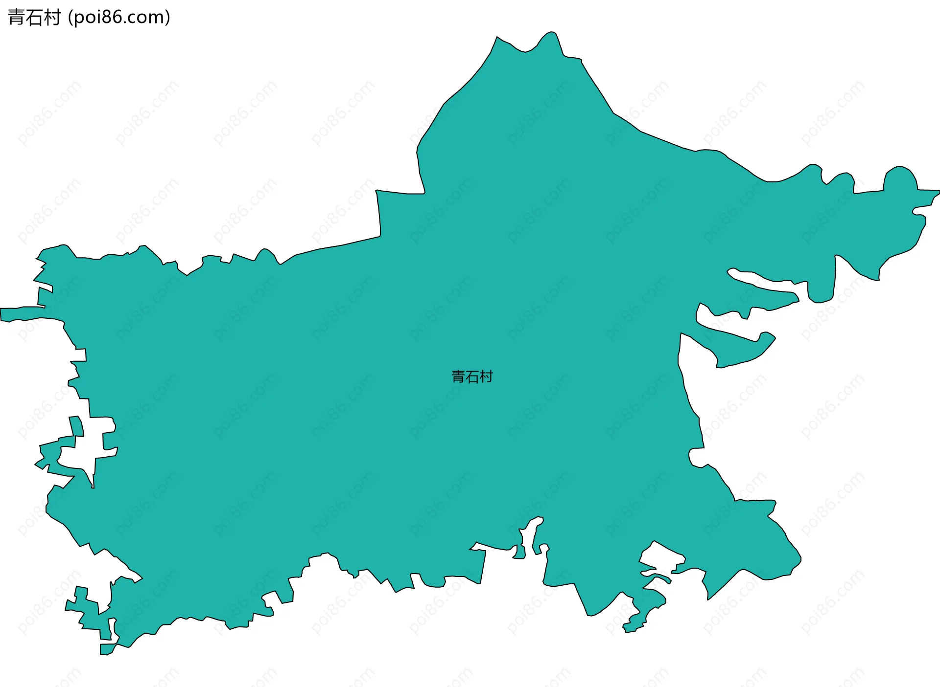 青石村边界地图