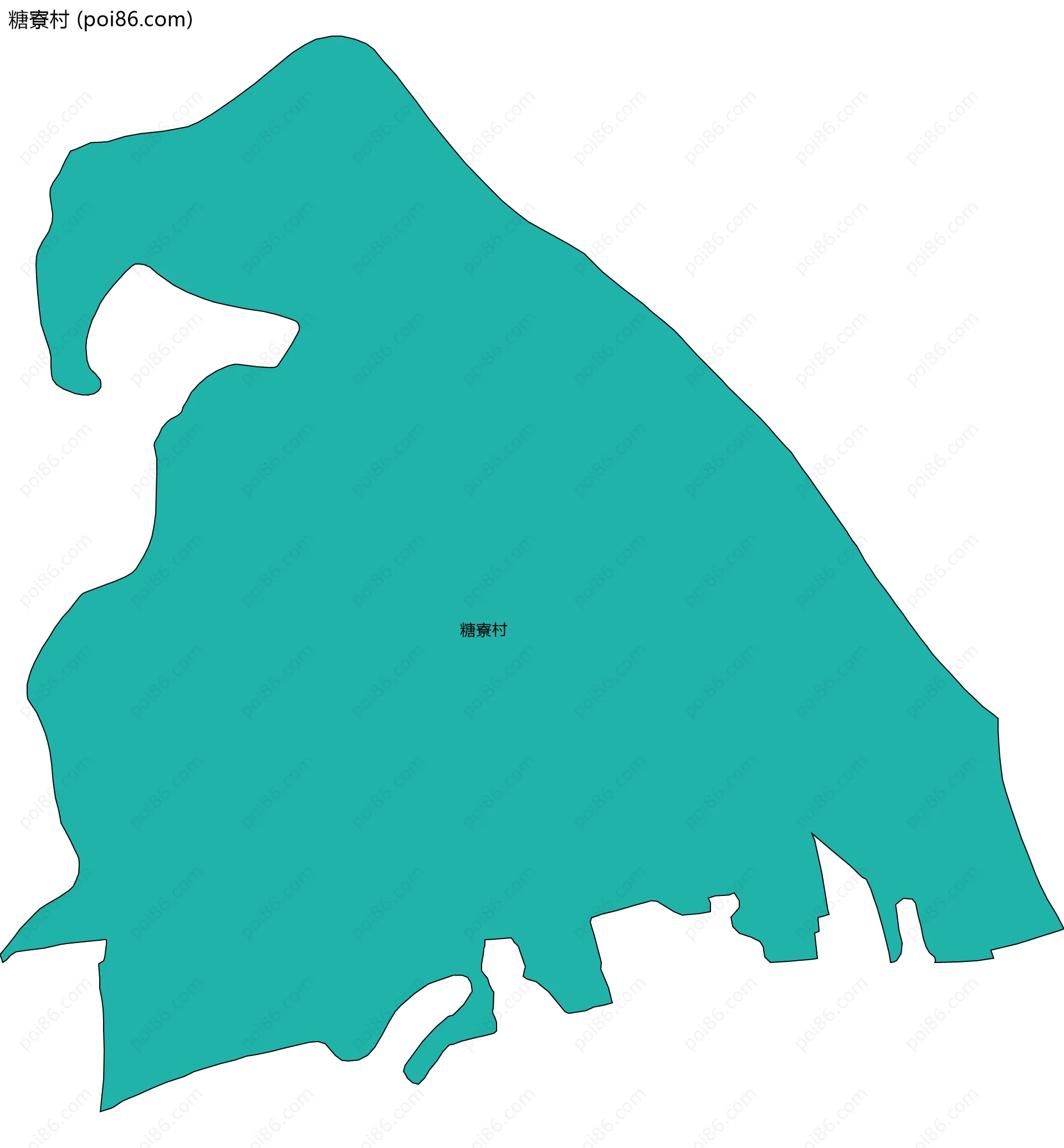 糖寮村边界地图