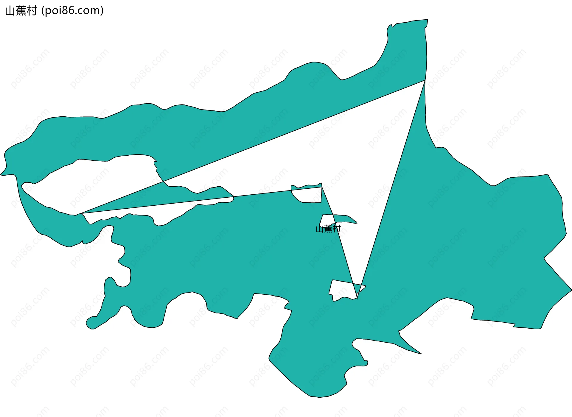 山蕉村边界地图