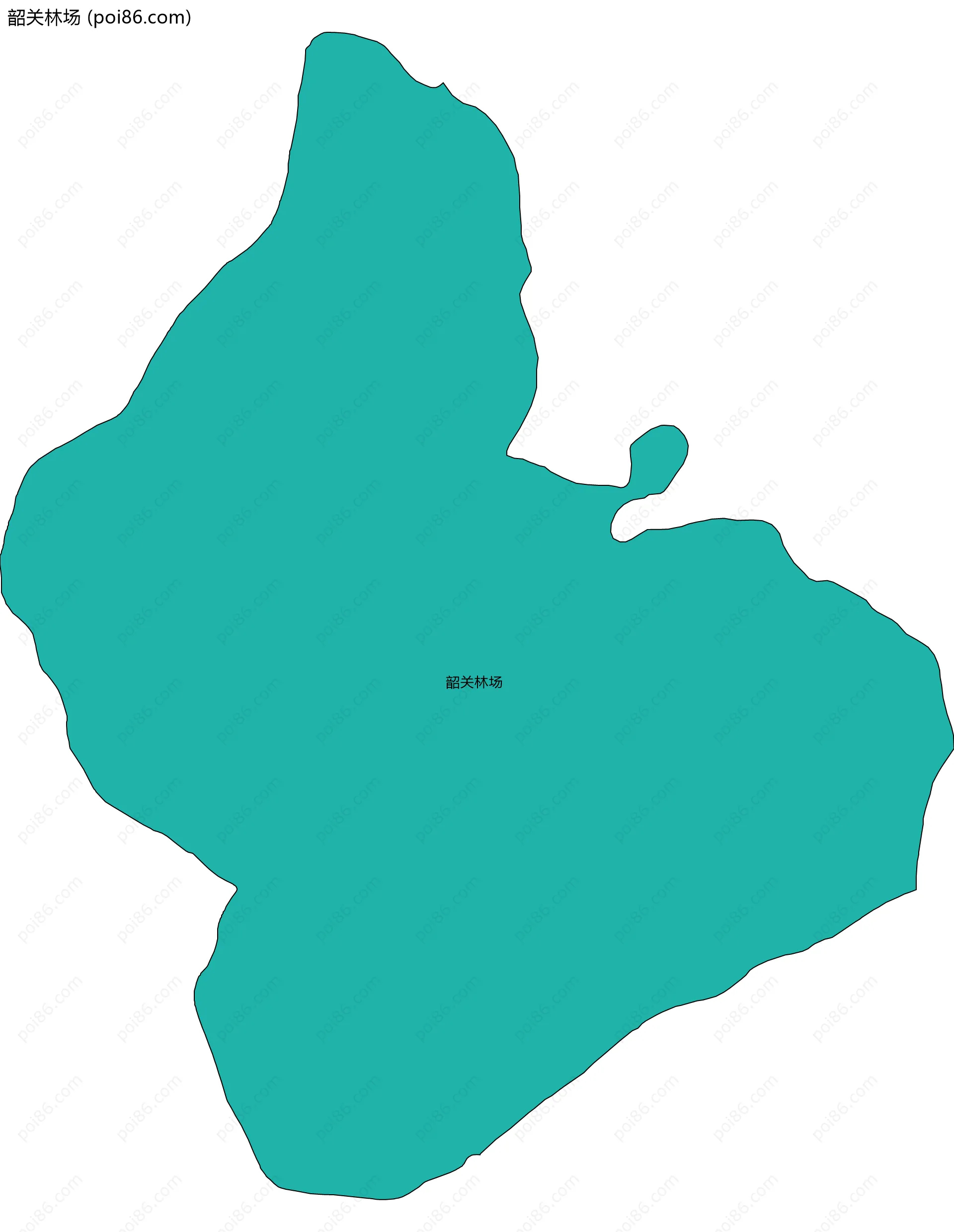 韶关林场边界地图