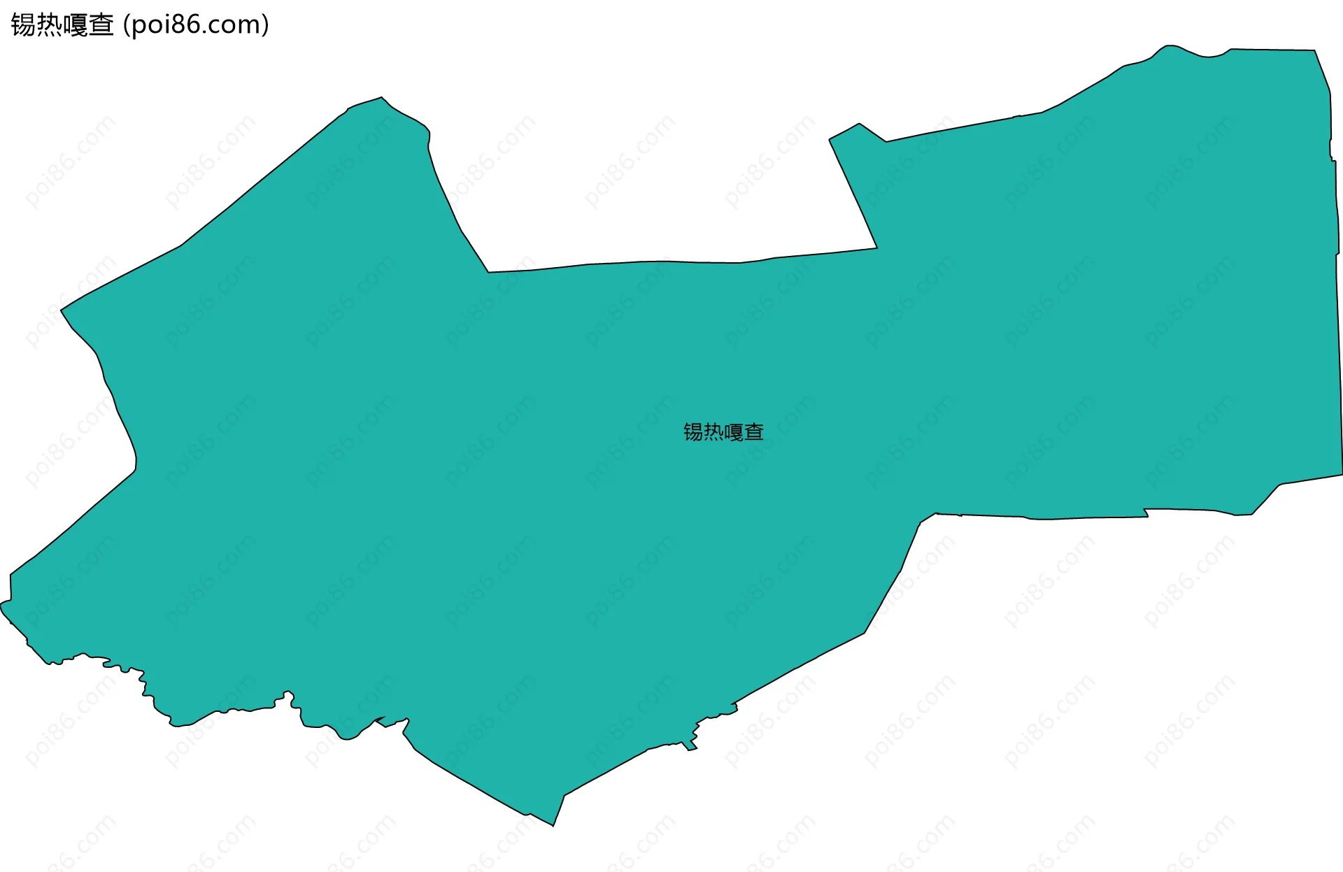 锡热嘎查边界地图