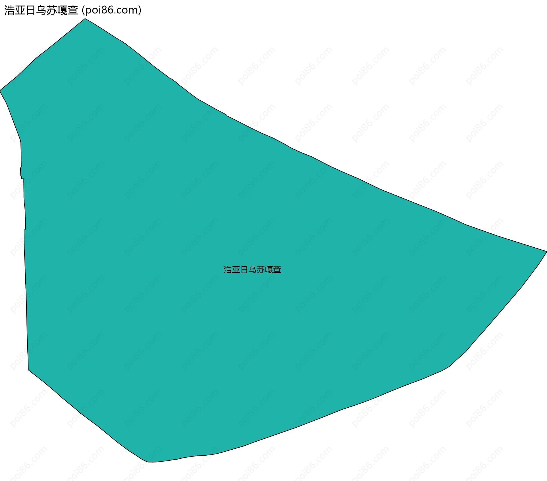 浩亚日乌苏嘎查边界地图