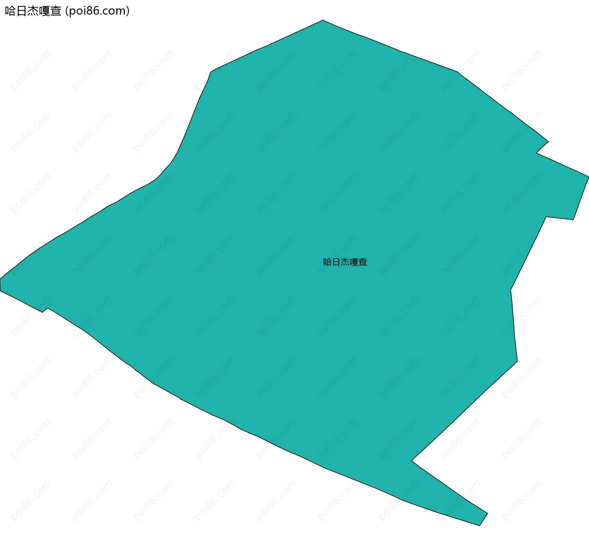 哈日杰嘎查边界地图