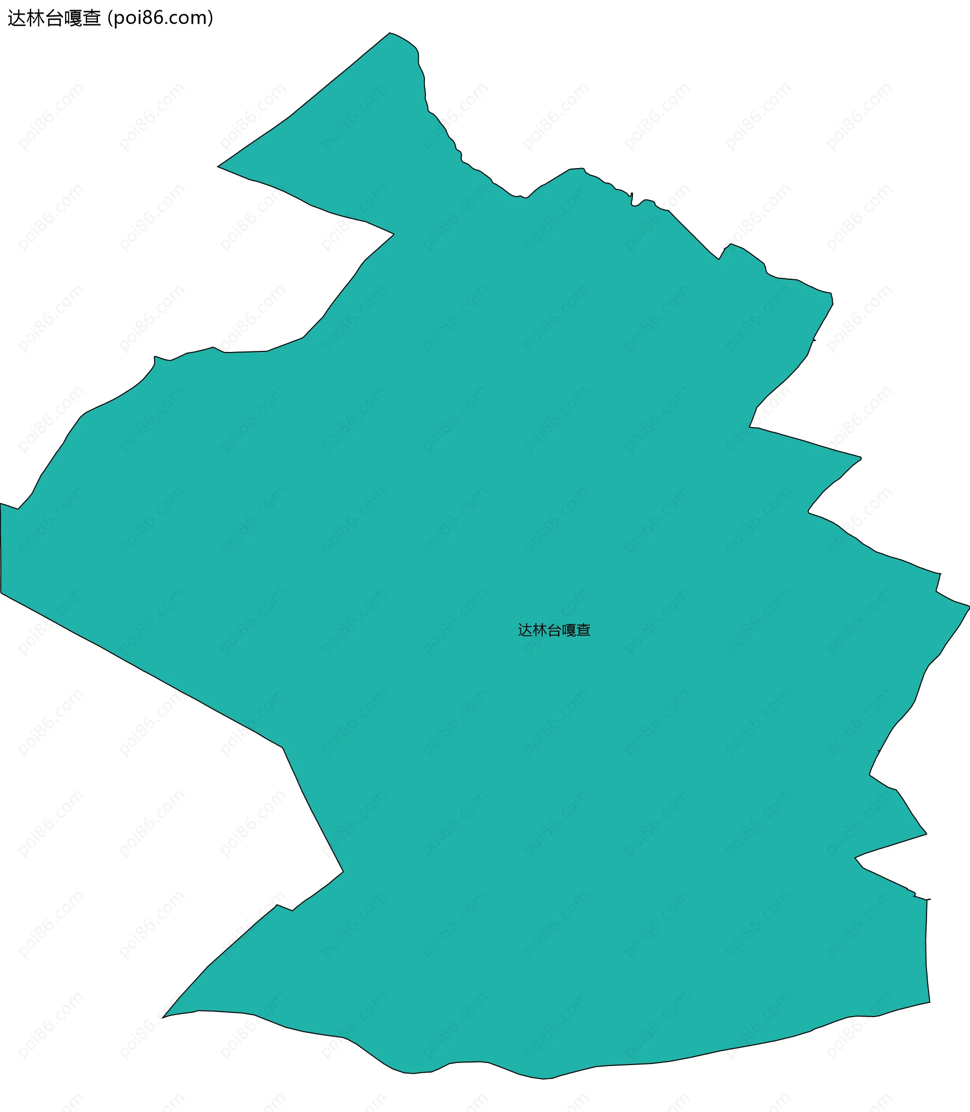 达林台嘎查边界地图