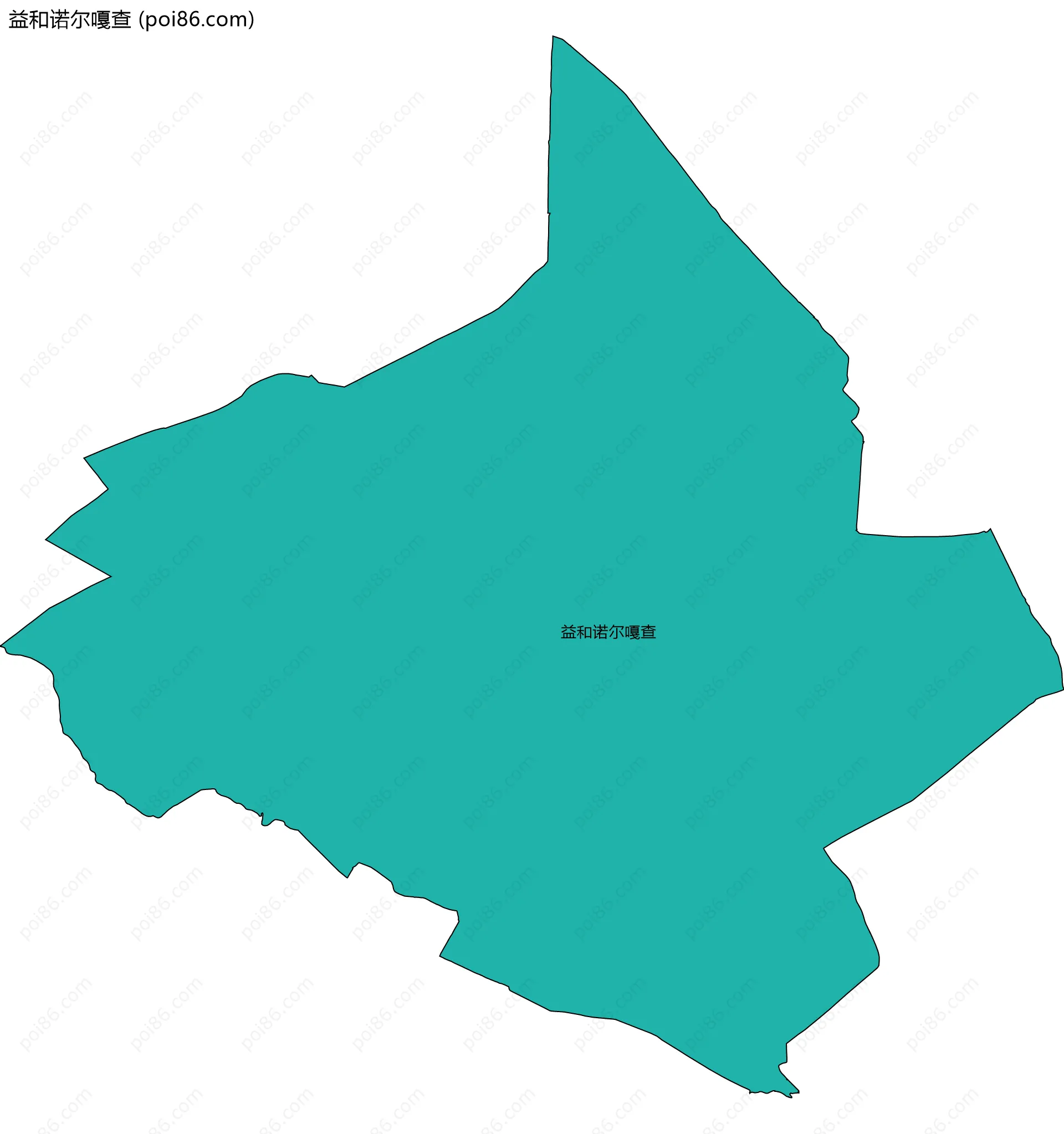 益和诺尔嘎查边界地图