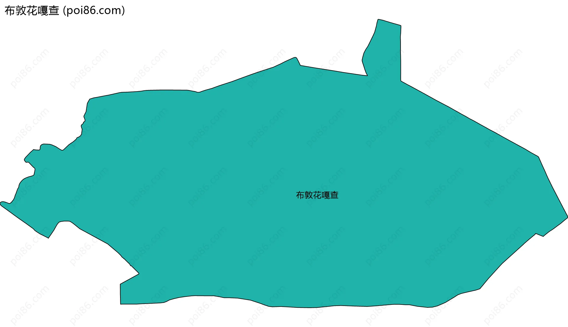 布敦花嘎查边界地图