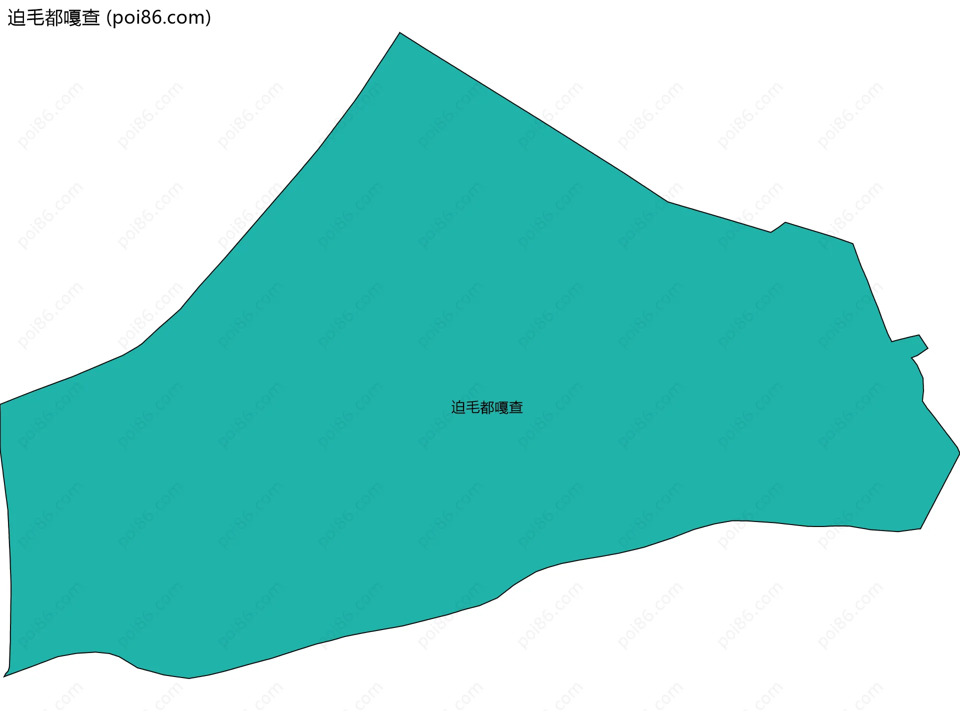 迫毛都嘎查边界地图