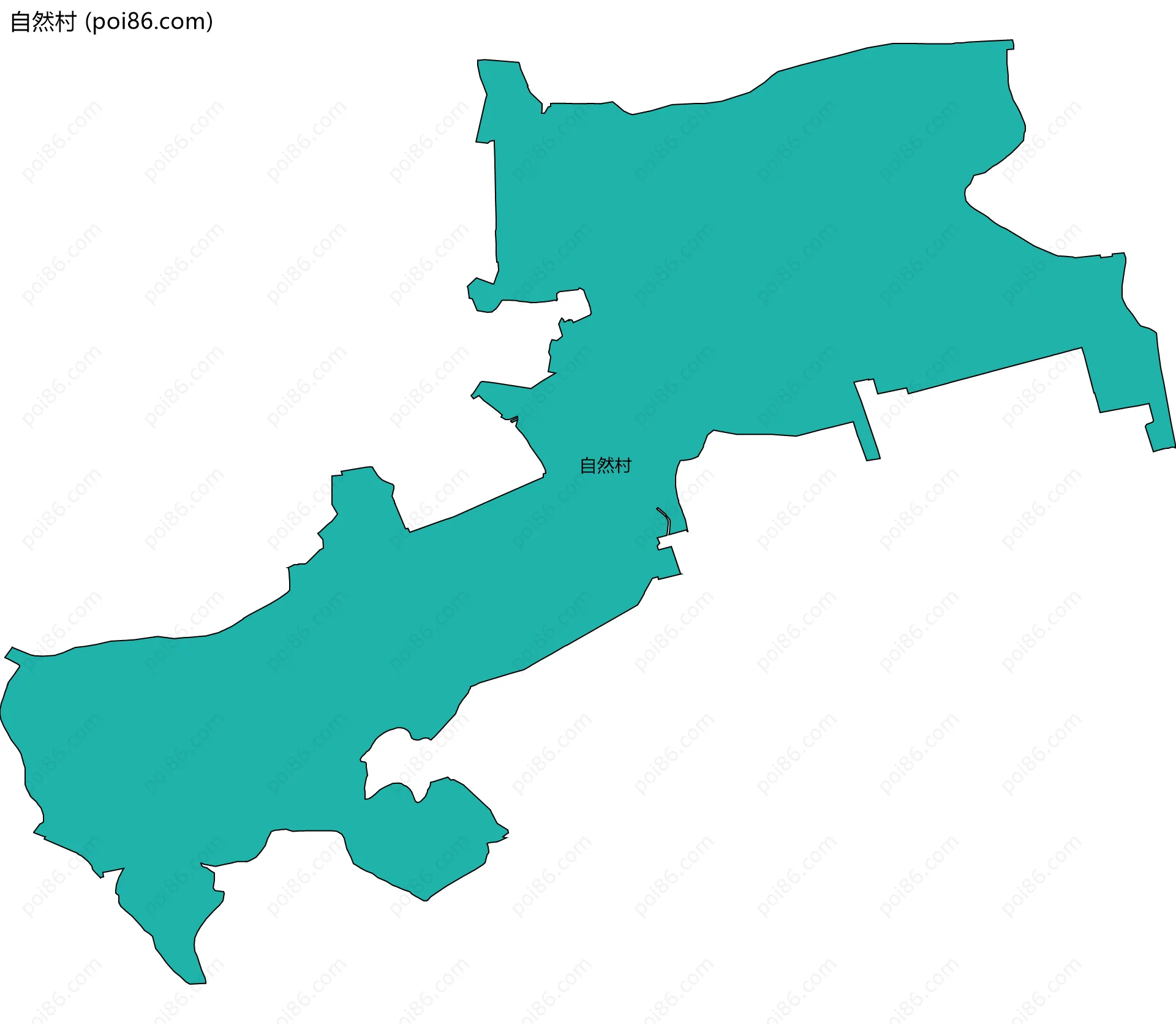 自然村边界地图