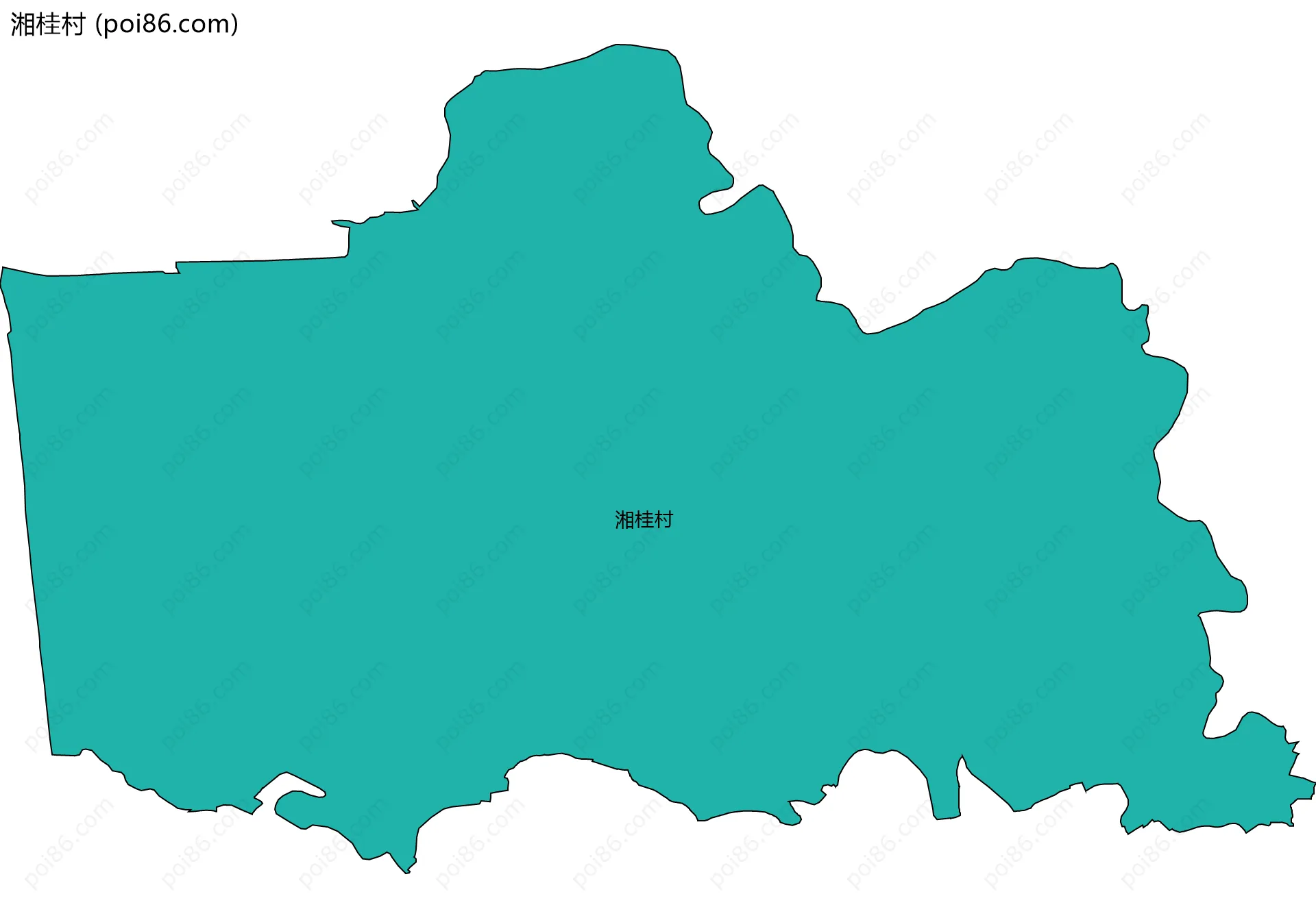 湘桂村边界地图