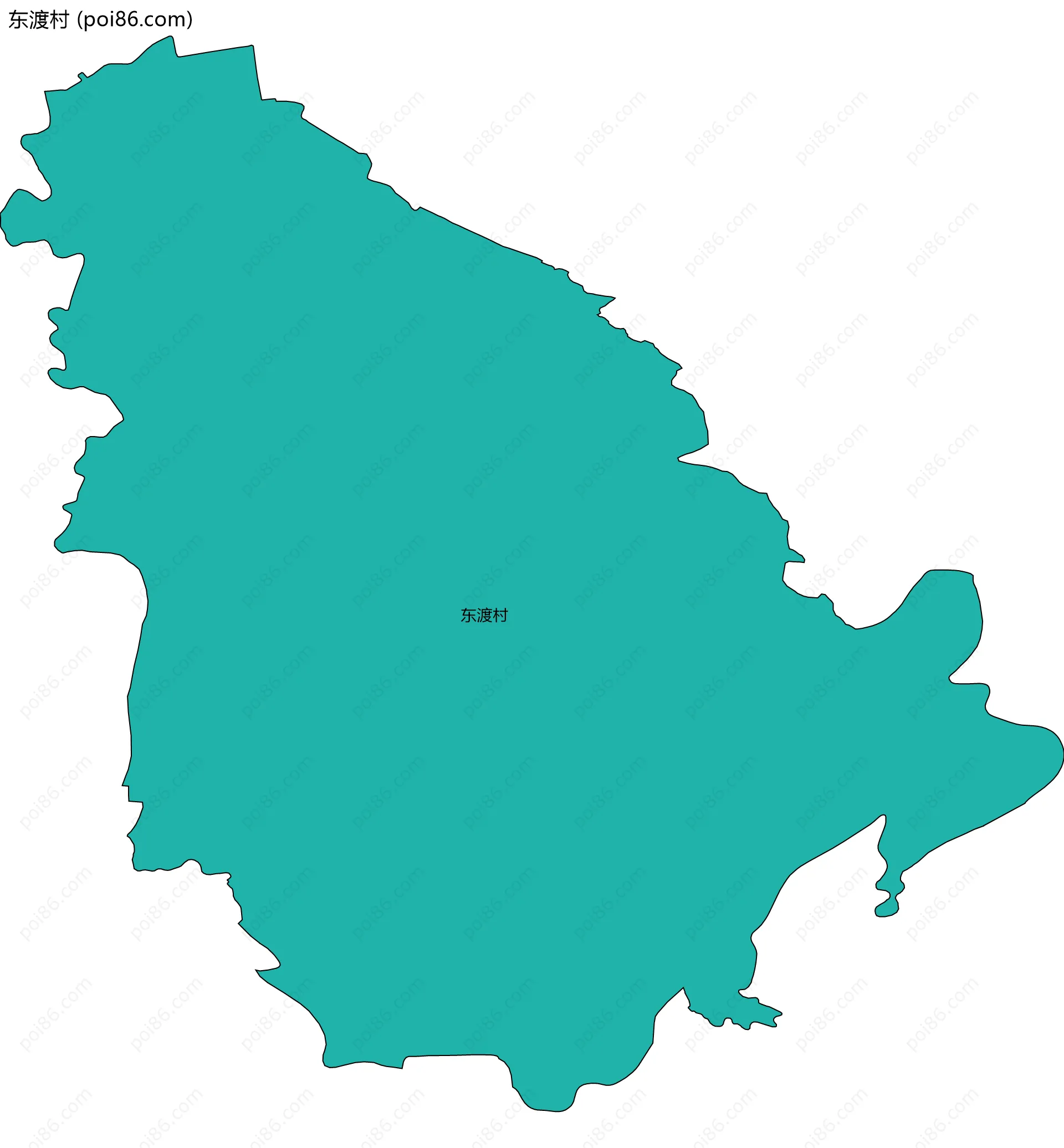 东渡村边界地图