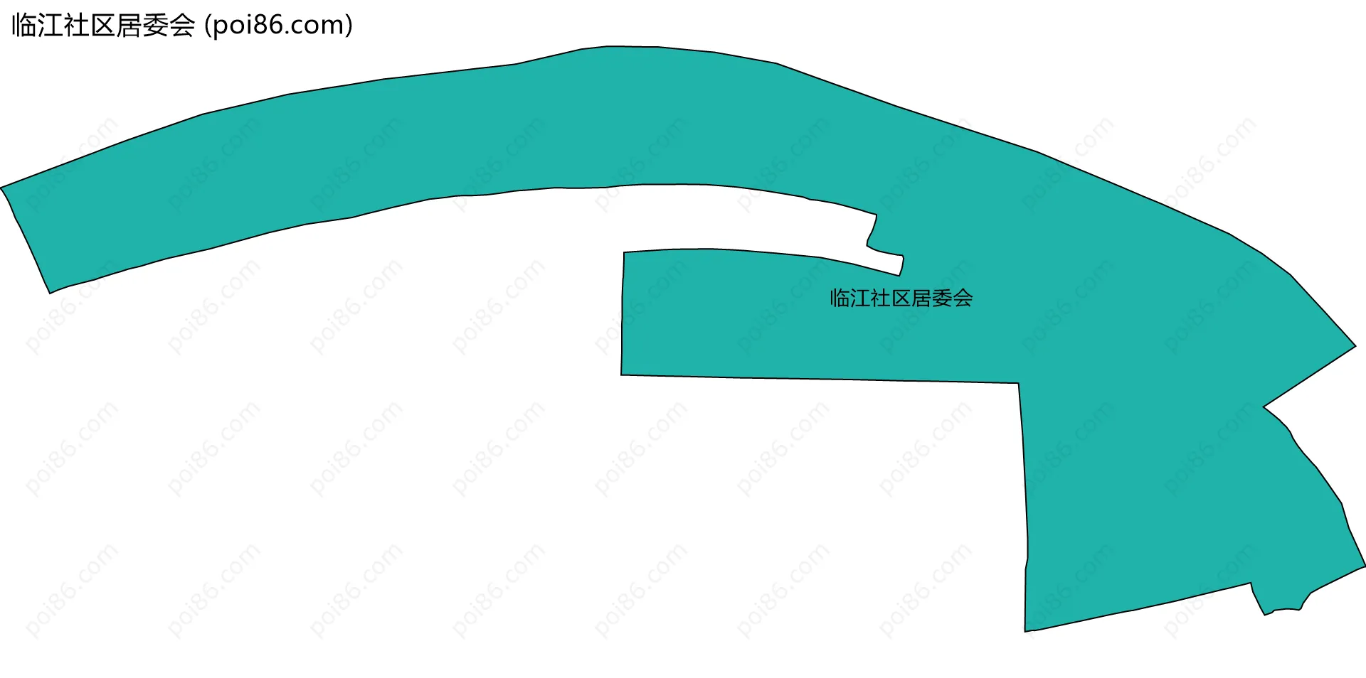 临江社区居委会边界地图