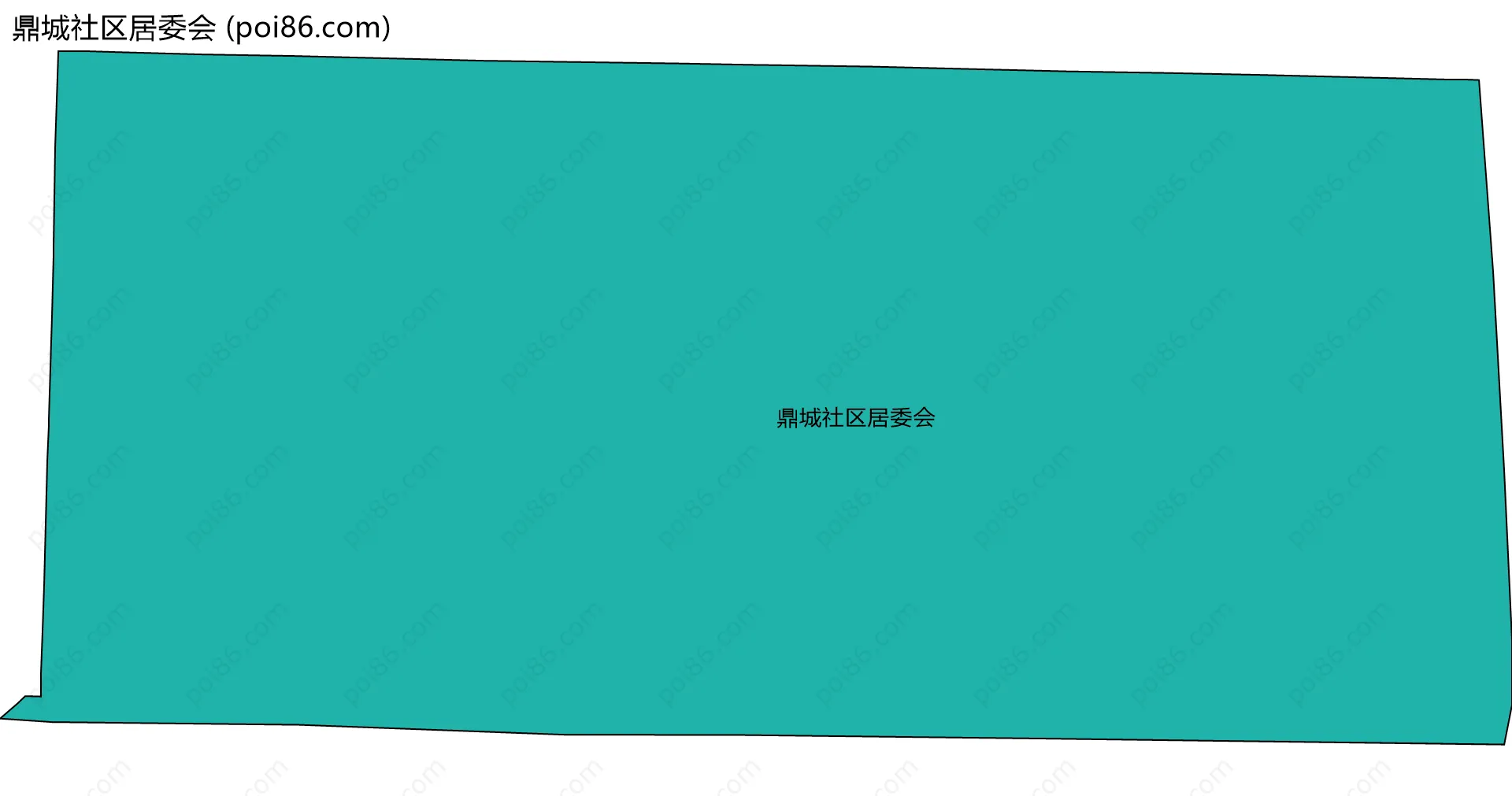 鼎城社区居委会边界地图