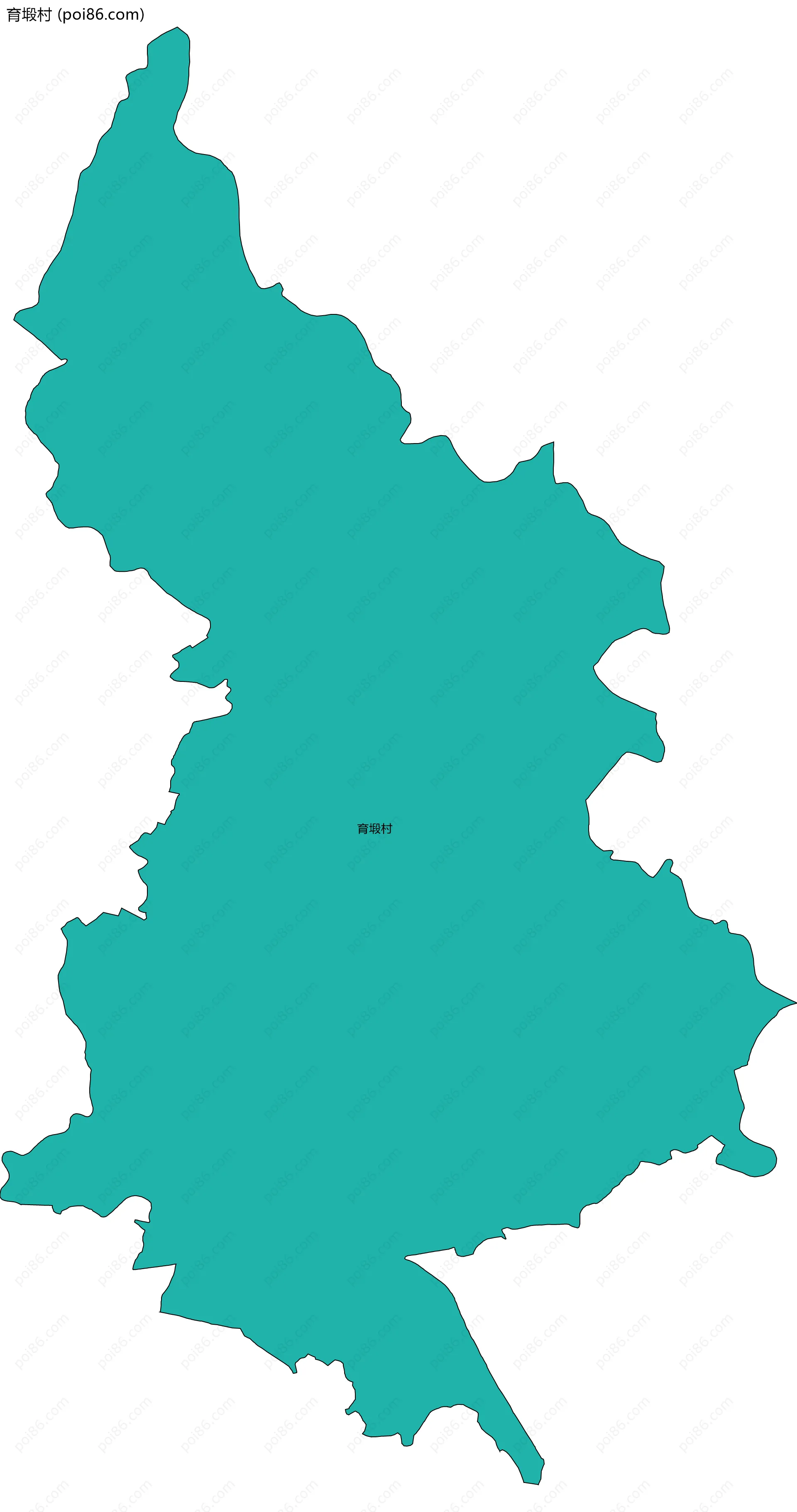 育塅村边界地图