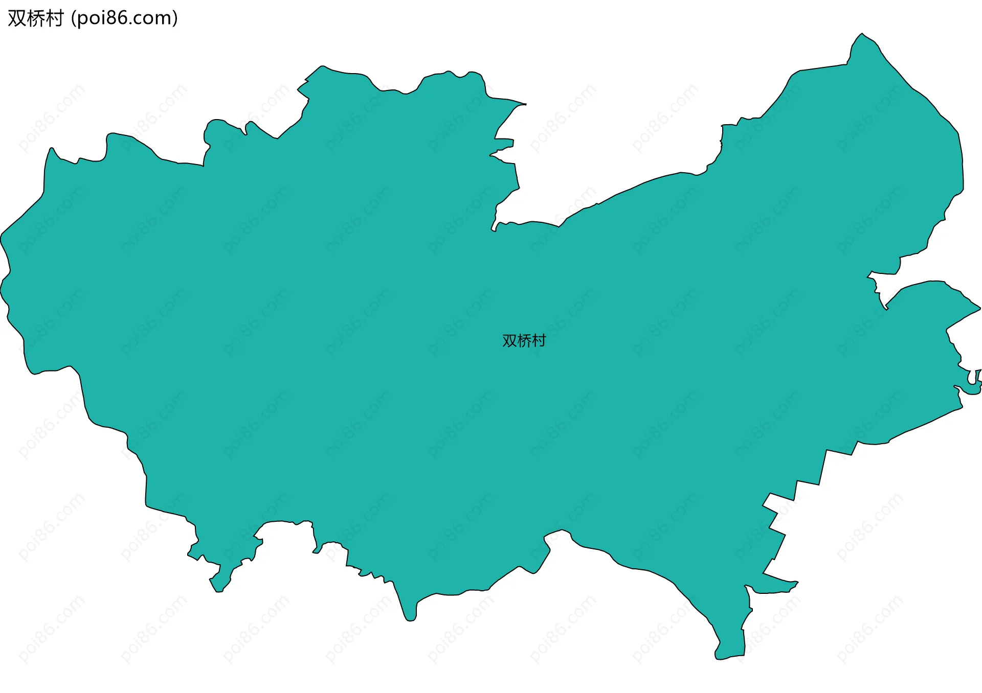 双桥村边界地图