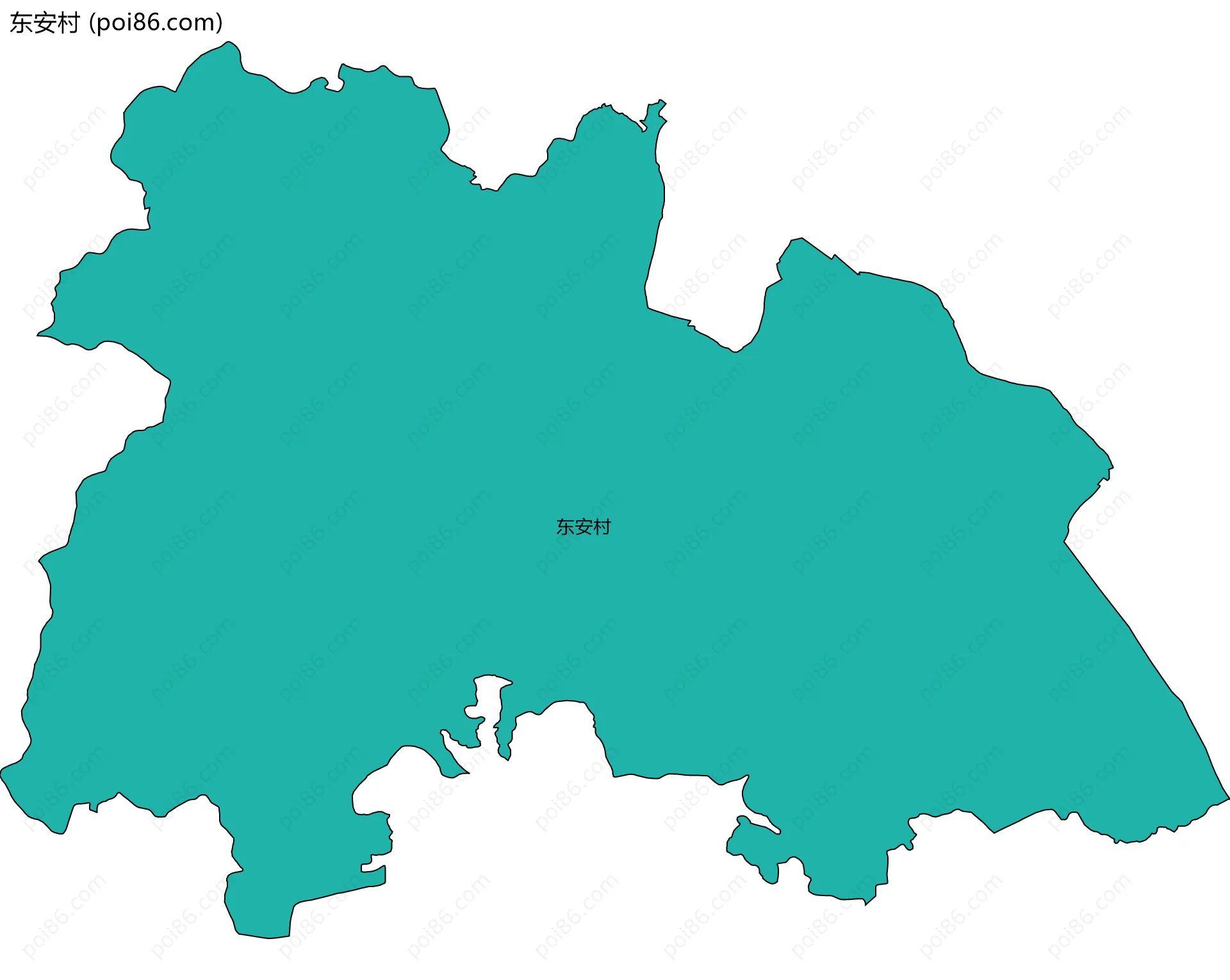 东安村边界地图