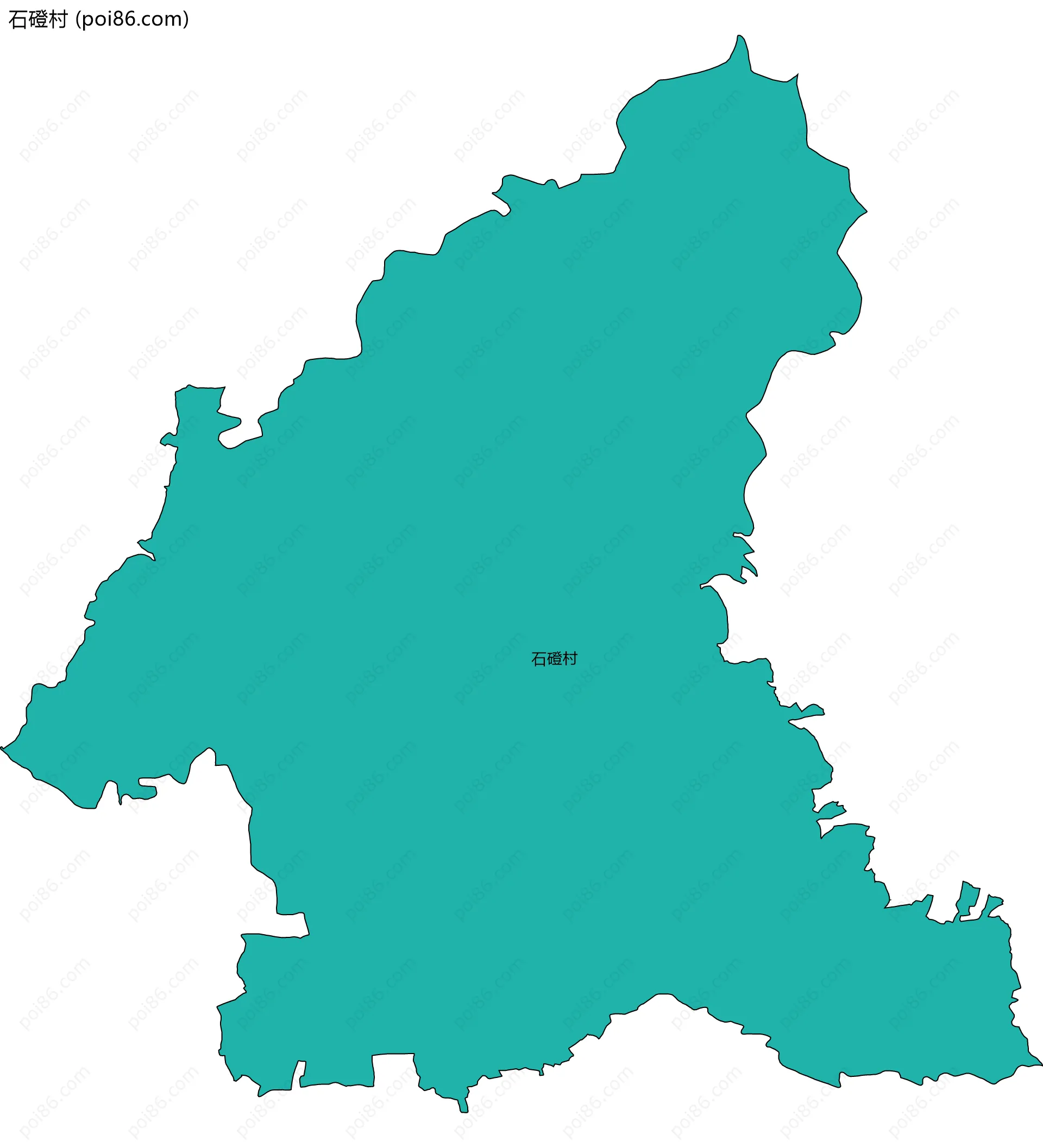 石磴村边界地图