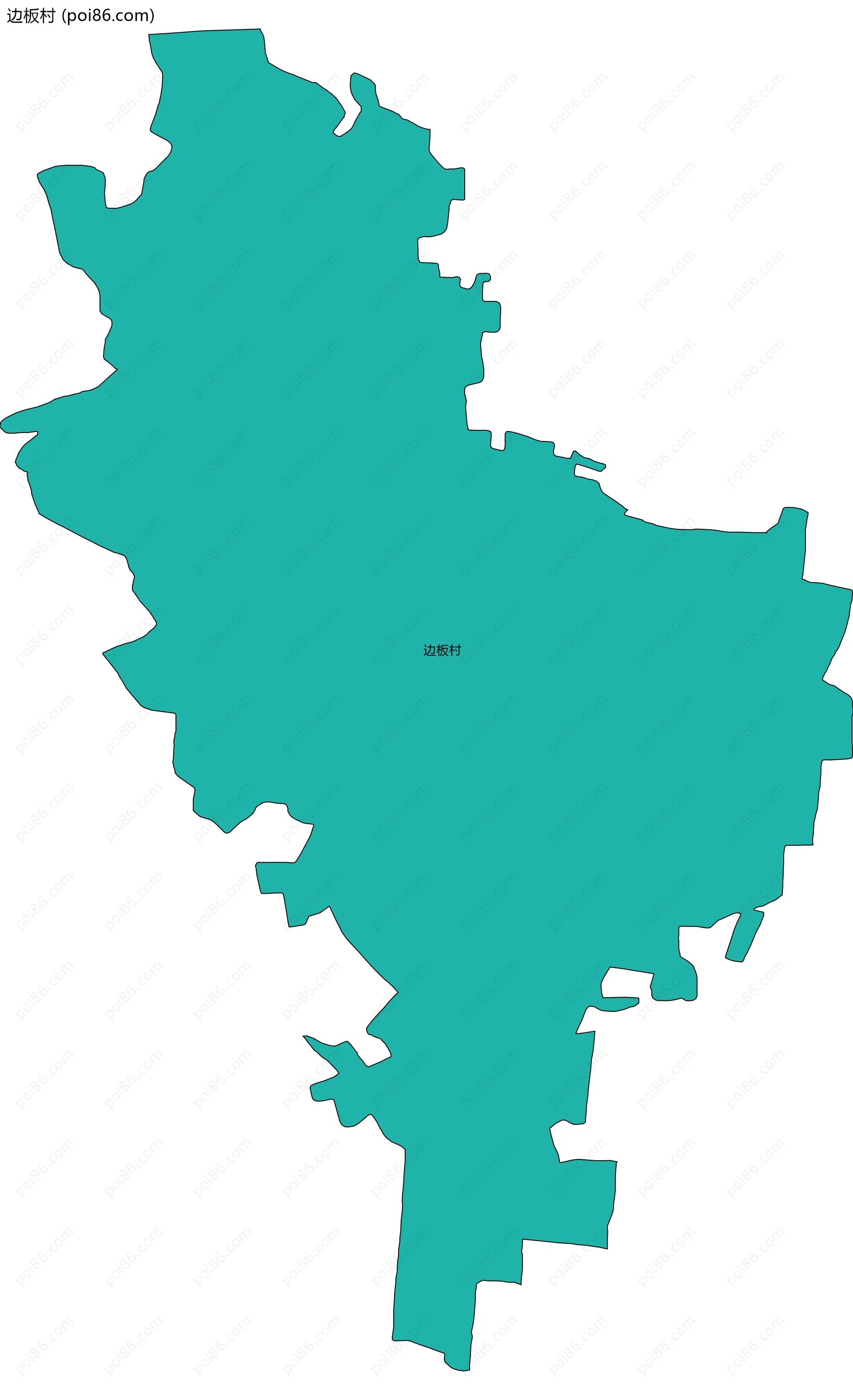 边板村边界地图