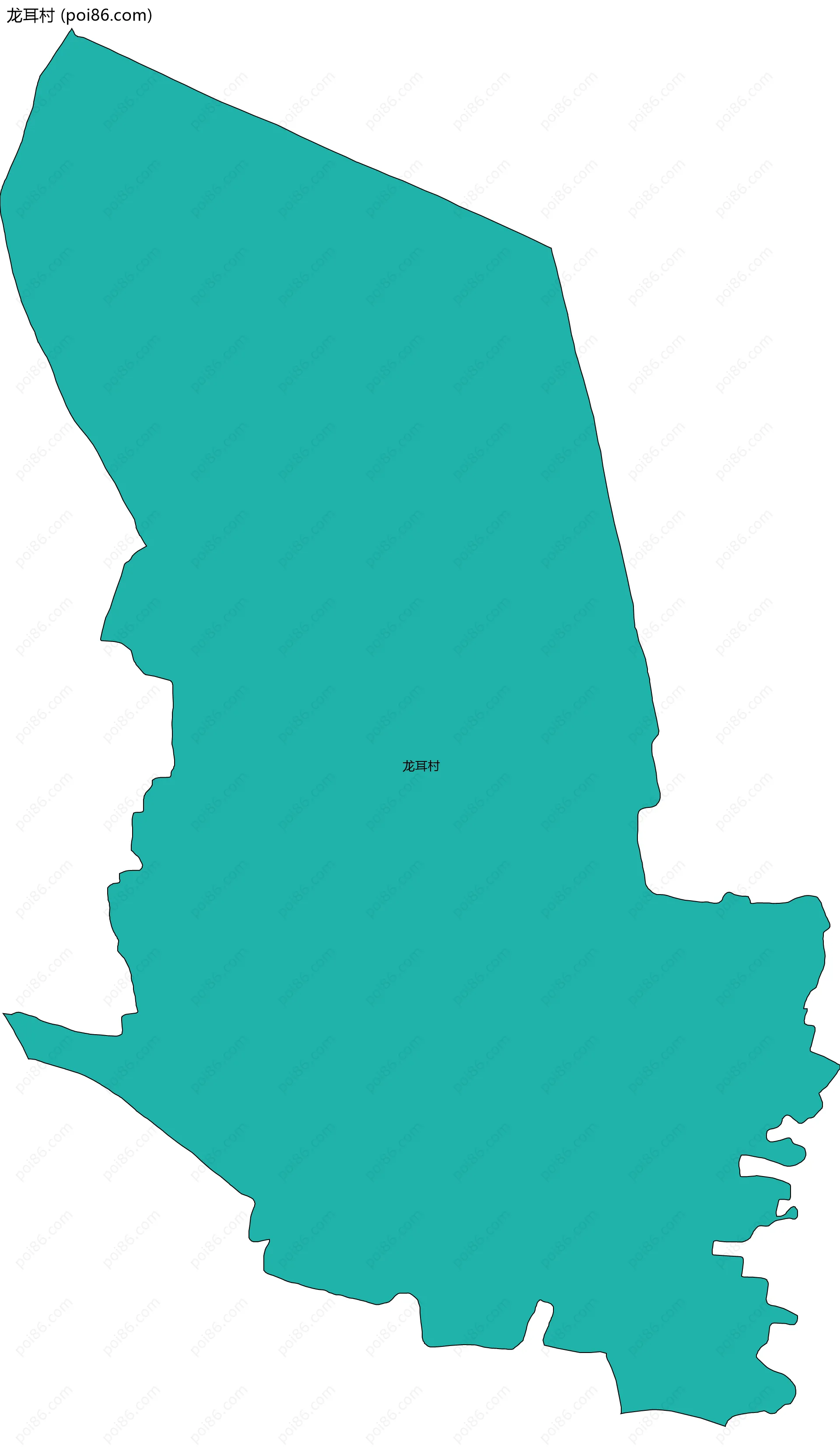 龙耳村边界地图